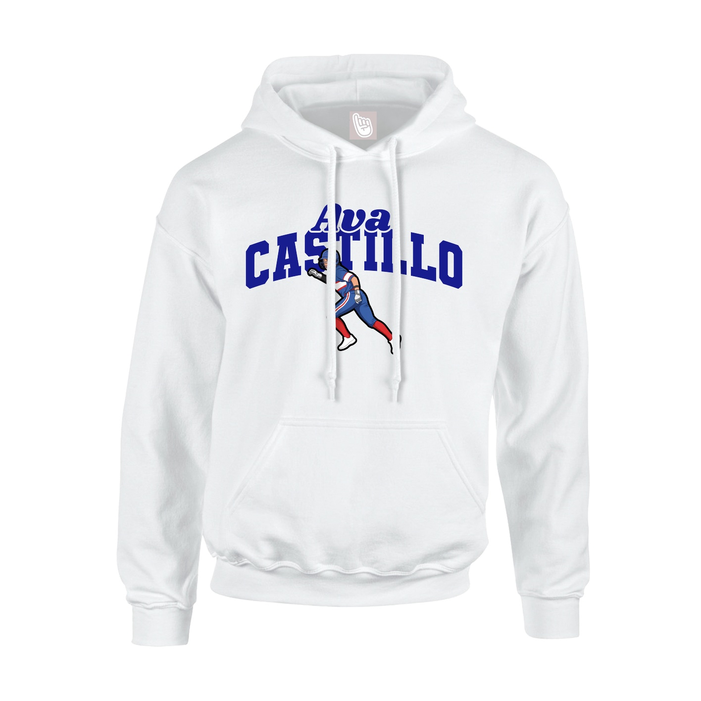 Hoodie — Signature Arch in White