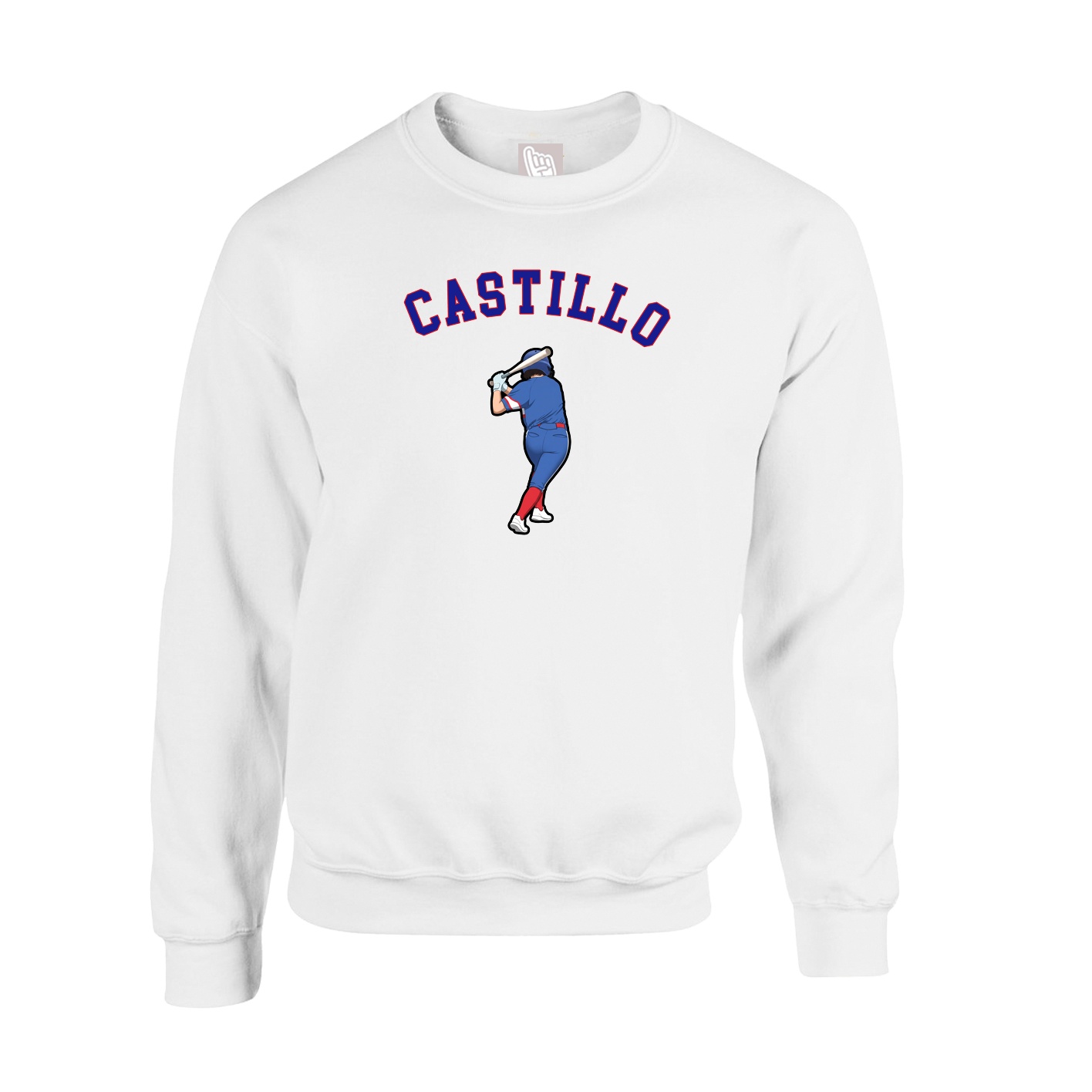 Fleece Crew — Shirsey Arch in White