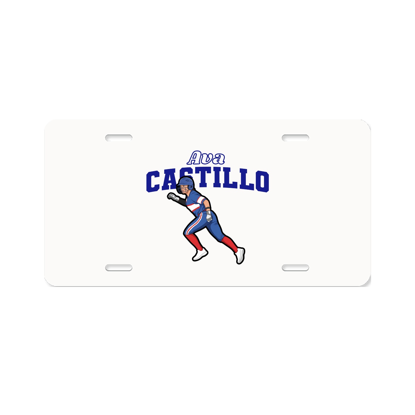 License Plate — Name Arch in Classic