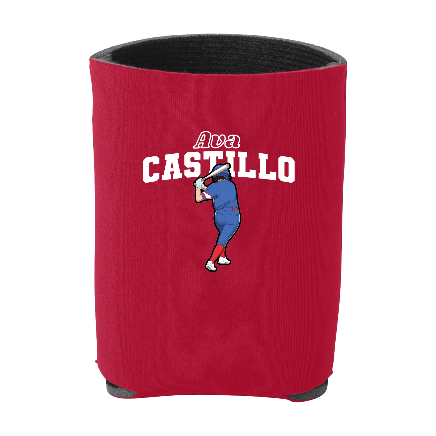 Can Holder — Name Arch in Red