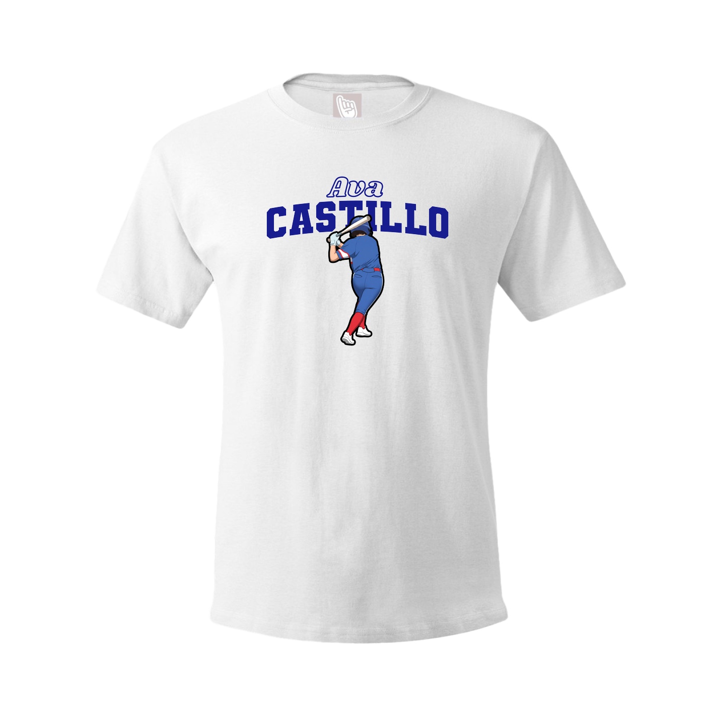 Youth Tee — Name Arch in White
