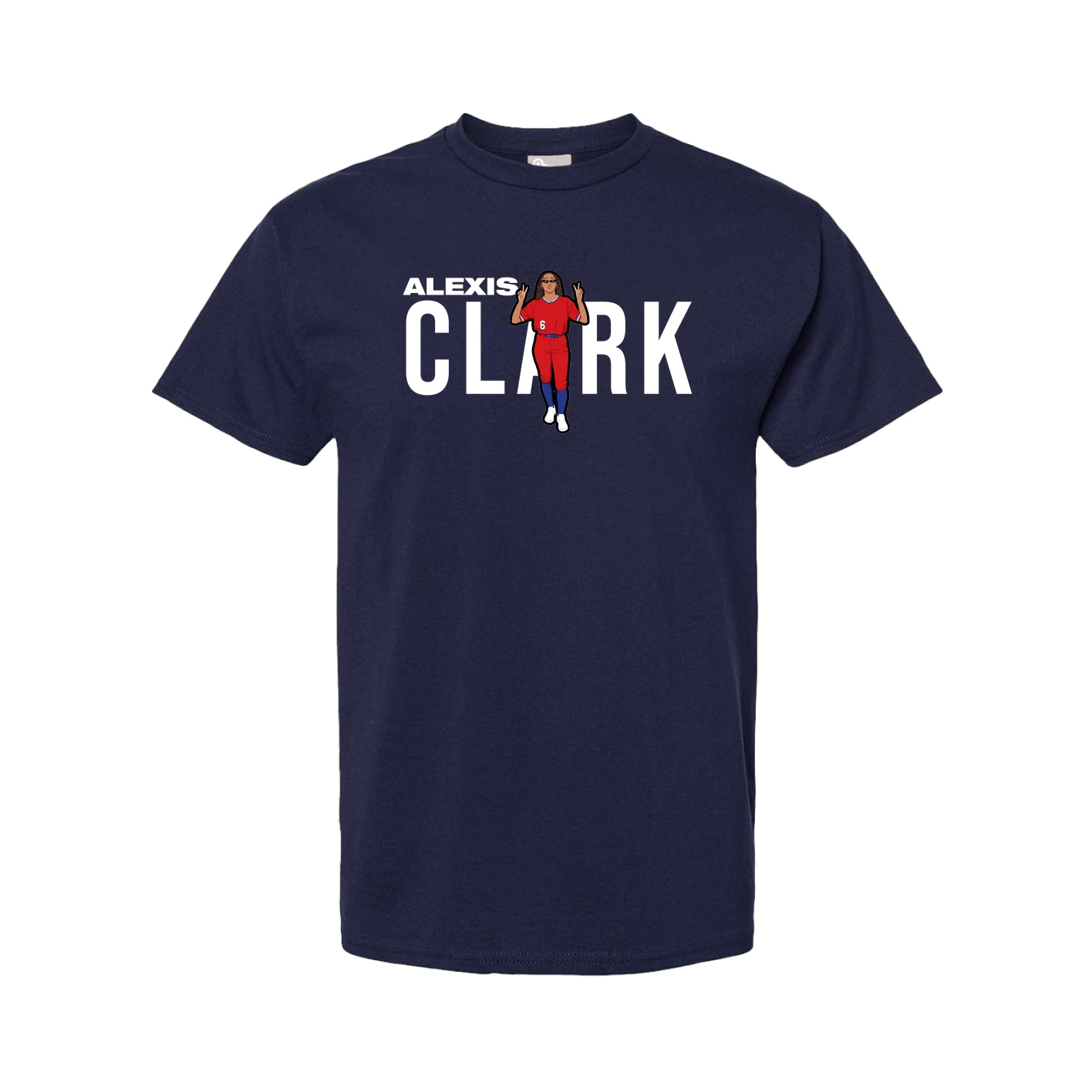 Youth Tee — Player Name in Navy