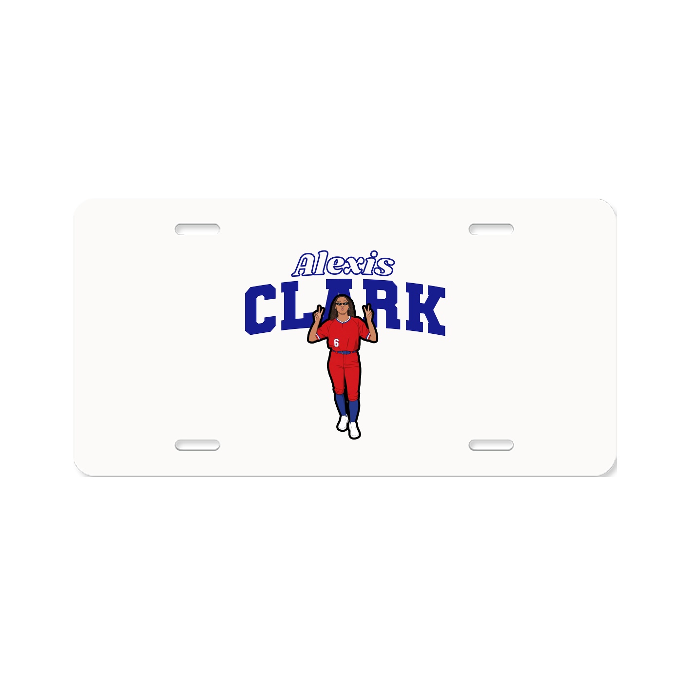License Plate — Name Arch in Classic