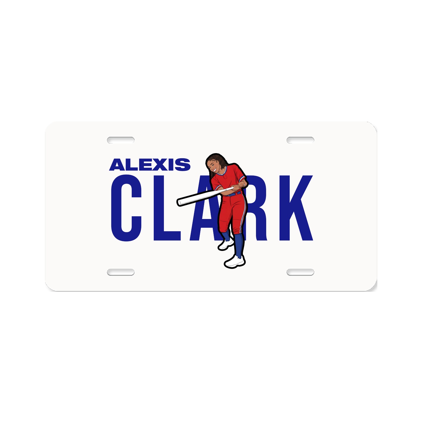 License Plate — Player Name in Classic