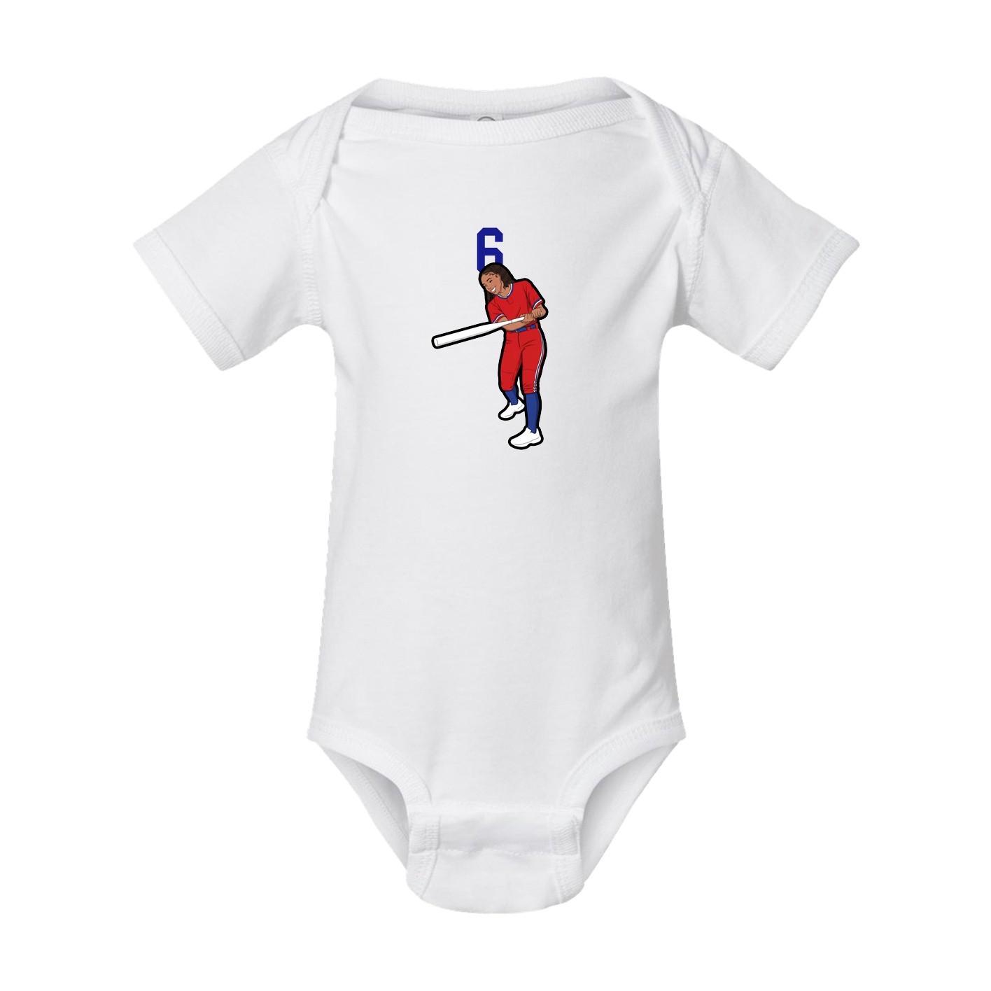 Baby Onesie — Number Top in White