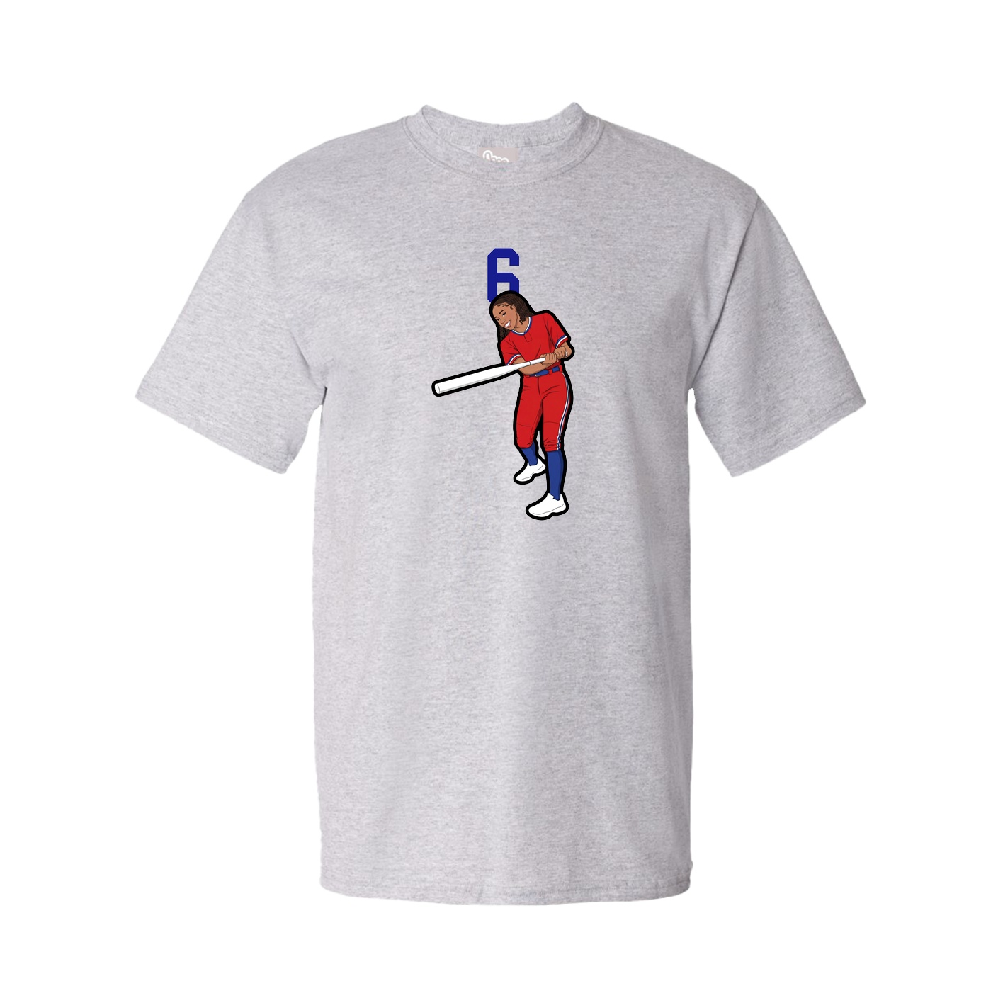 Youth Tee — Number Top in Grey