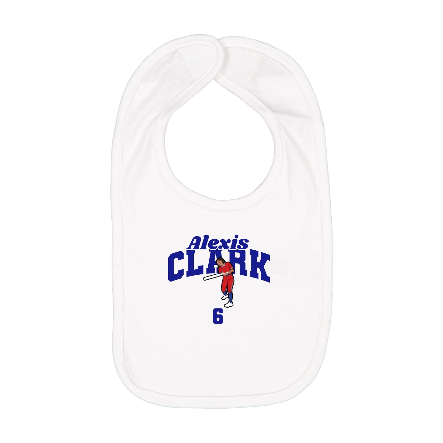 Infant Bib — Signature Arch in White