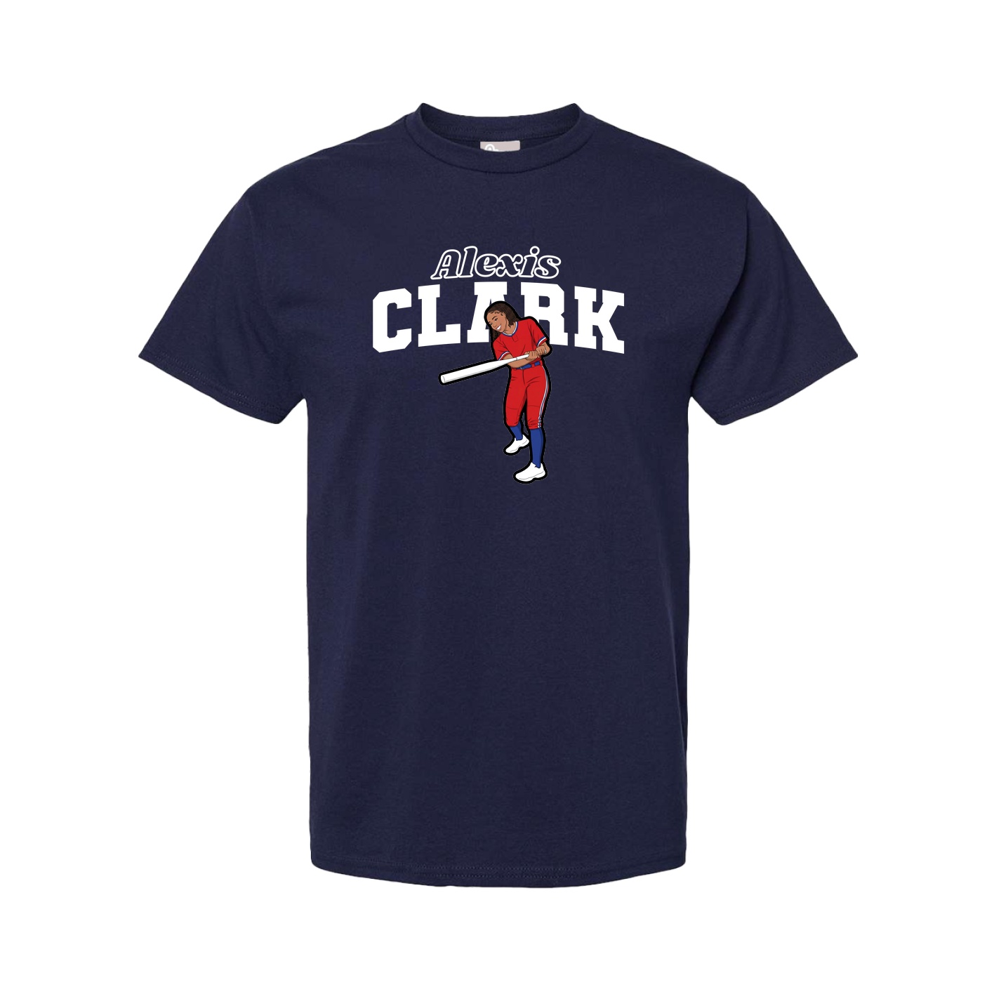 Youth Tee — Name Arch in Navy