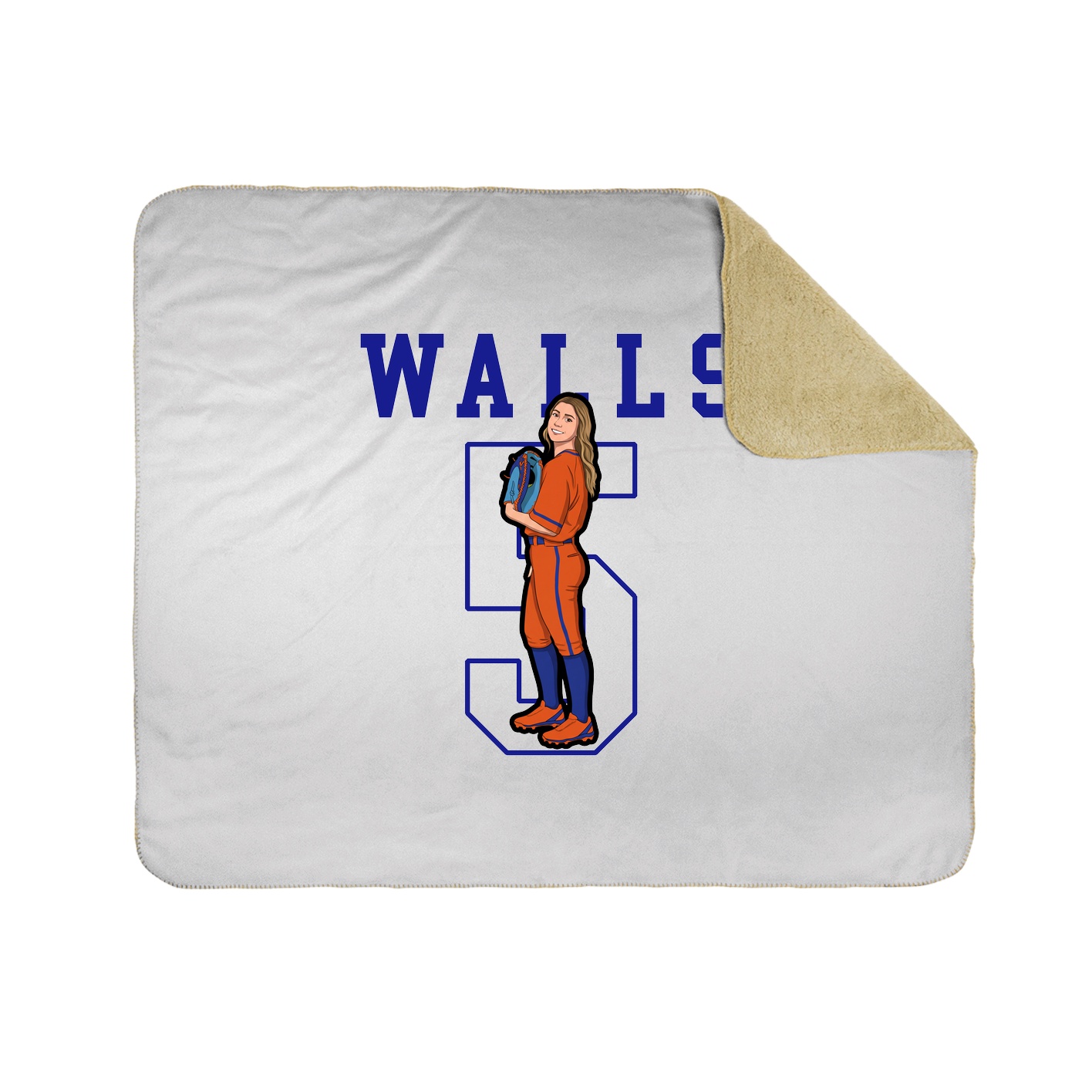 Throw Blanket — Shirsey in White