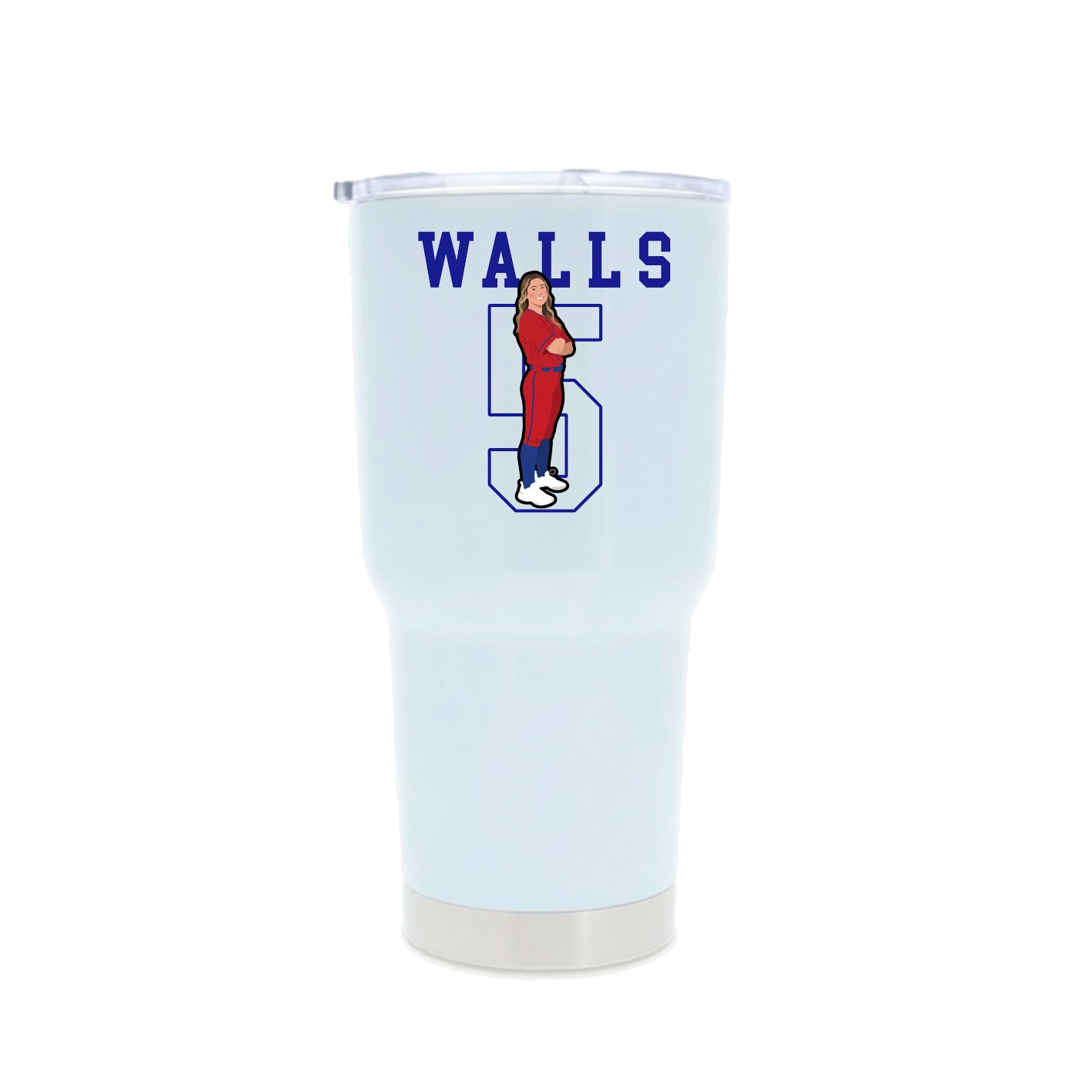30oz Stainless Steel Tumbler — Shirsey in White