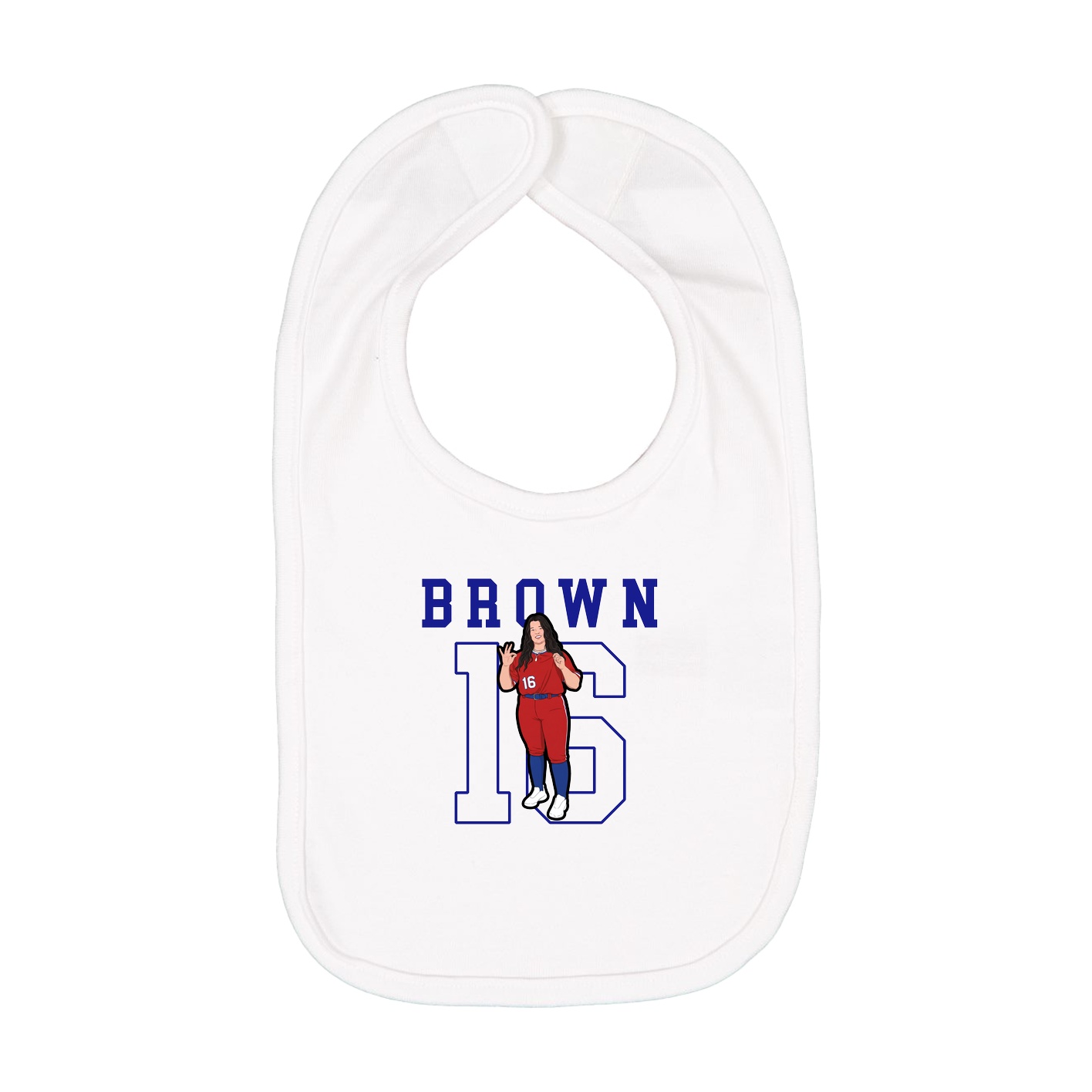 Infant Bib — Shirsey in White
