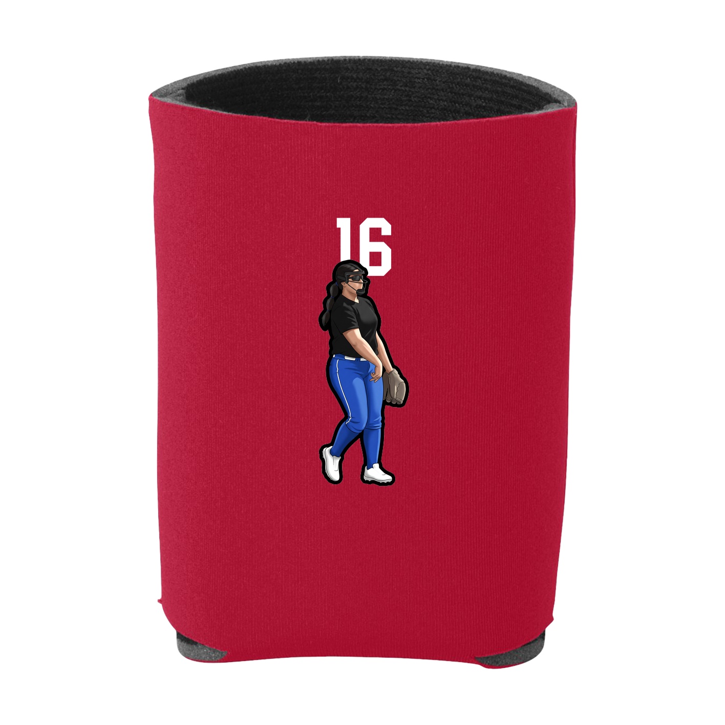 Can Holder — Number Top in Red