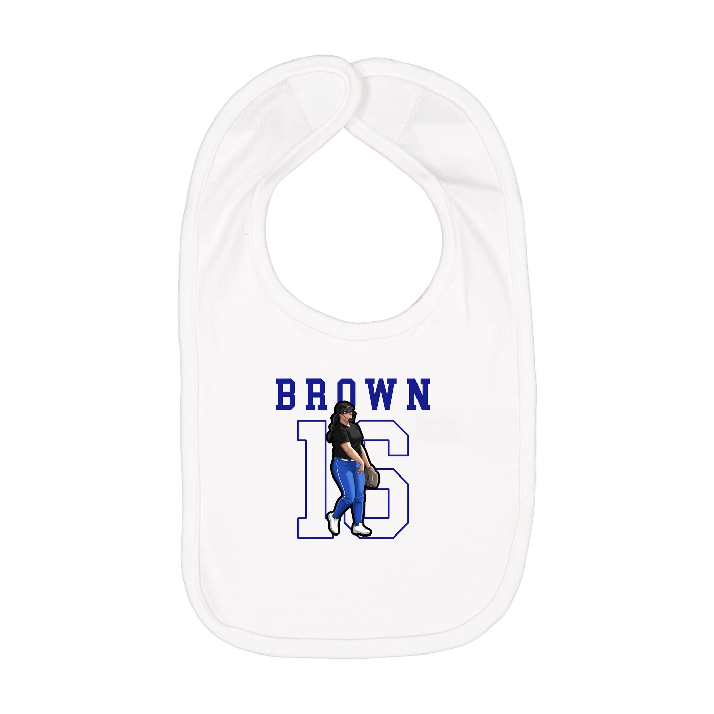 Infant Bib — Shirsey in White