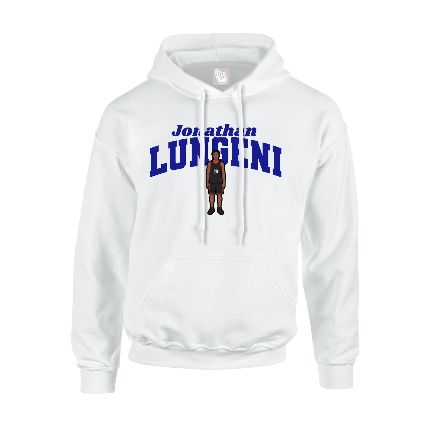 Youth Hoodie — Signature Arch in White
