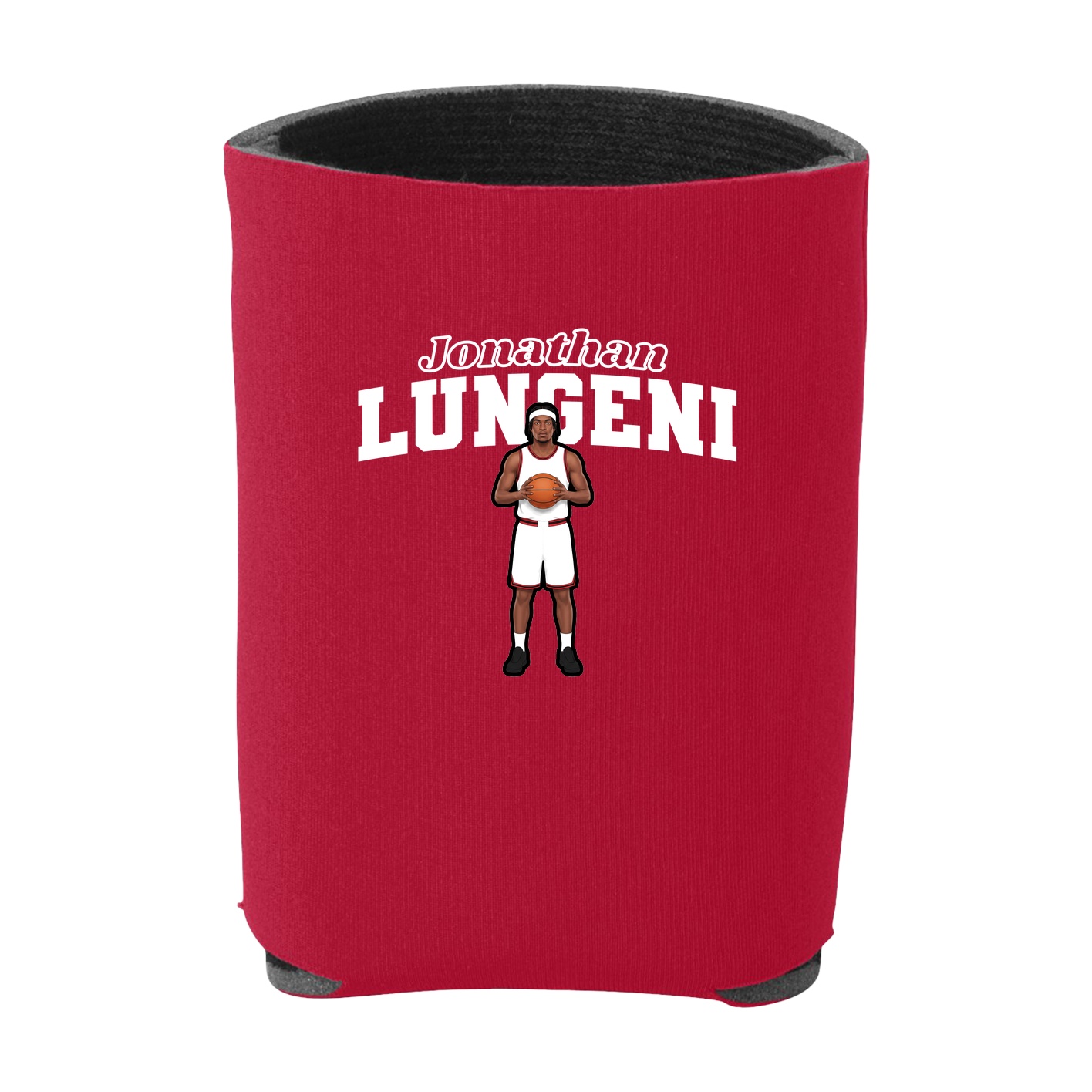 Can Holder — Name Arch in Red