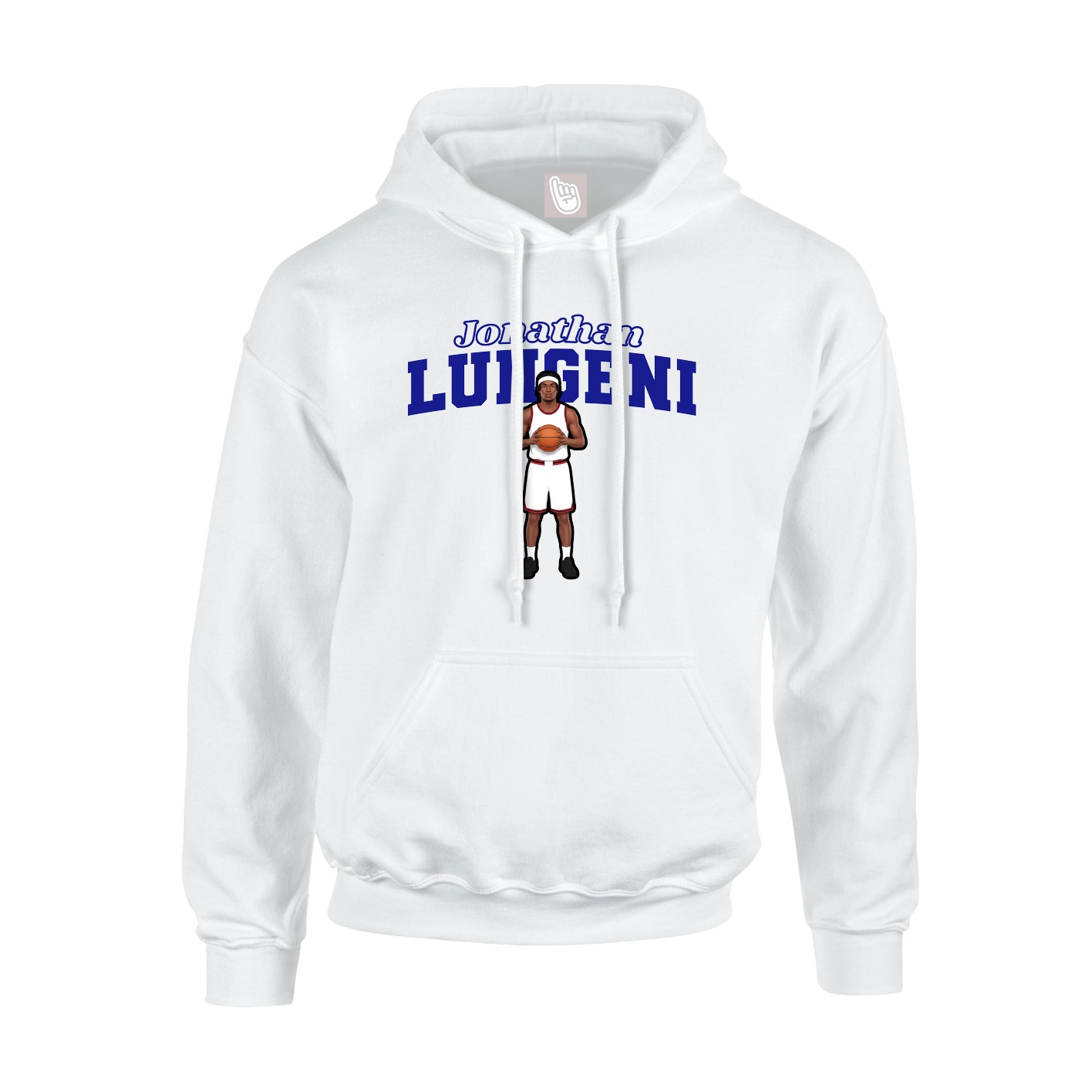 Hoodie — Name Arch in White