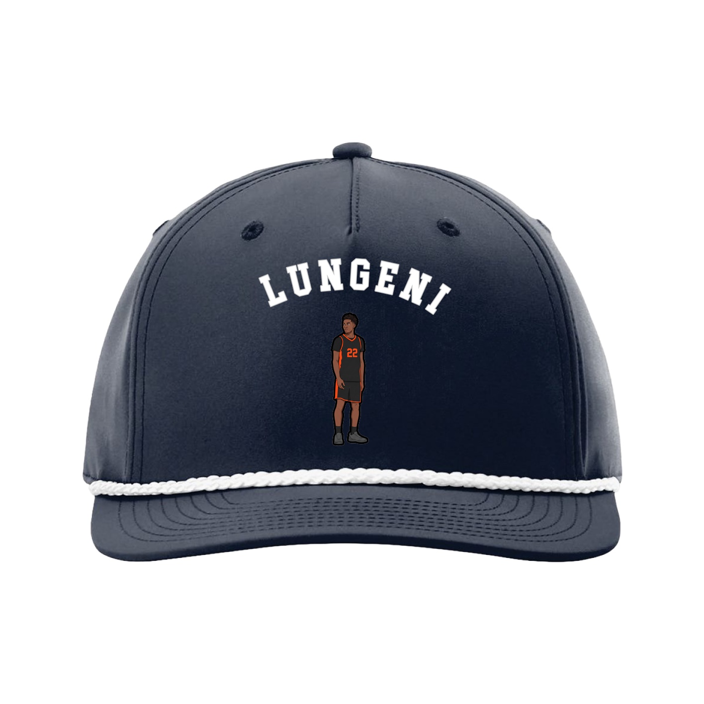 Five-Panel Classic Rope Cap — Shirsey Arch in Navy
