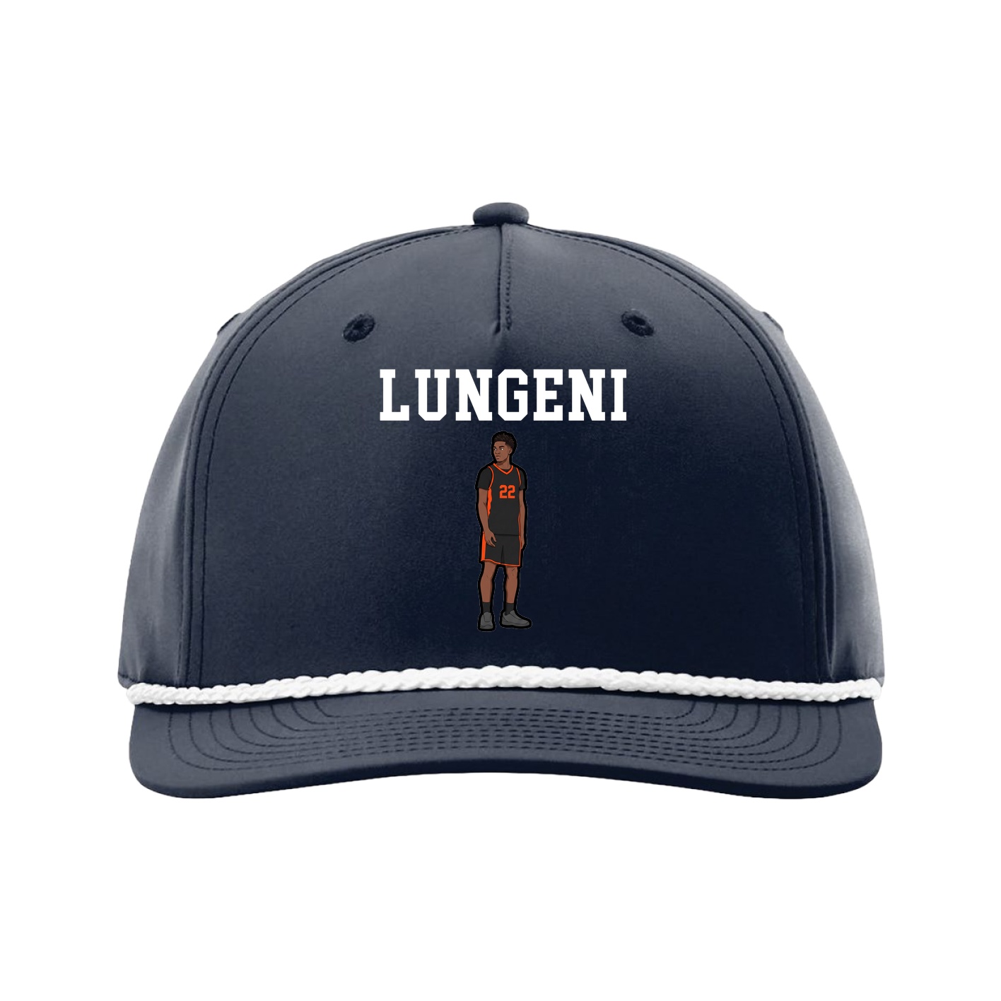 Five-Panel Classic Rope Cap — Shirsey in Navy