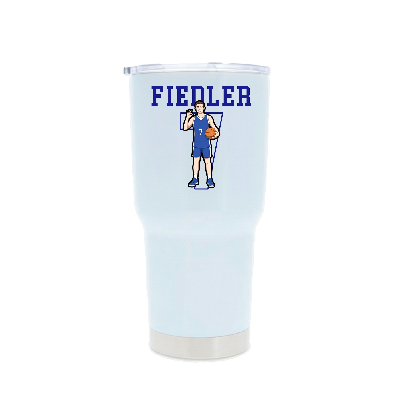 30oz Stainless Steel Tumbler — Shirsey in White