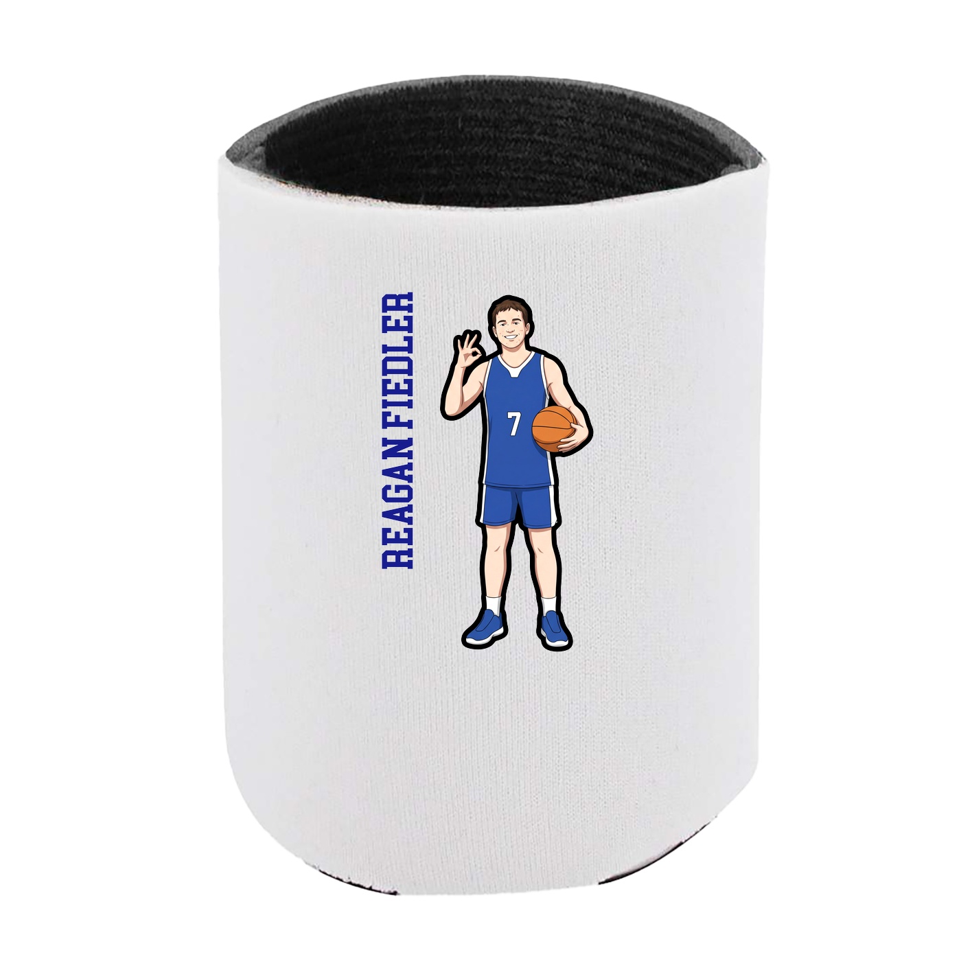 Can Holder — Name Vertical in White