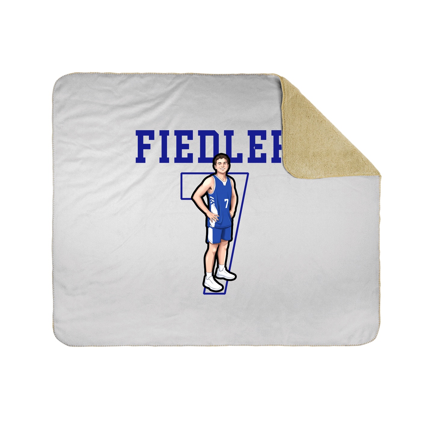 Throw Blanket — Shirsey in White