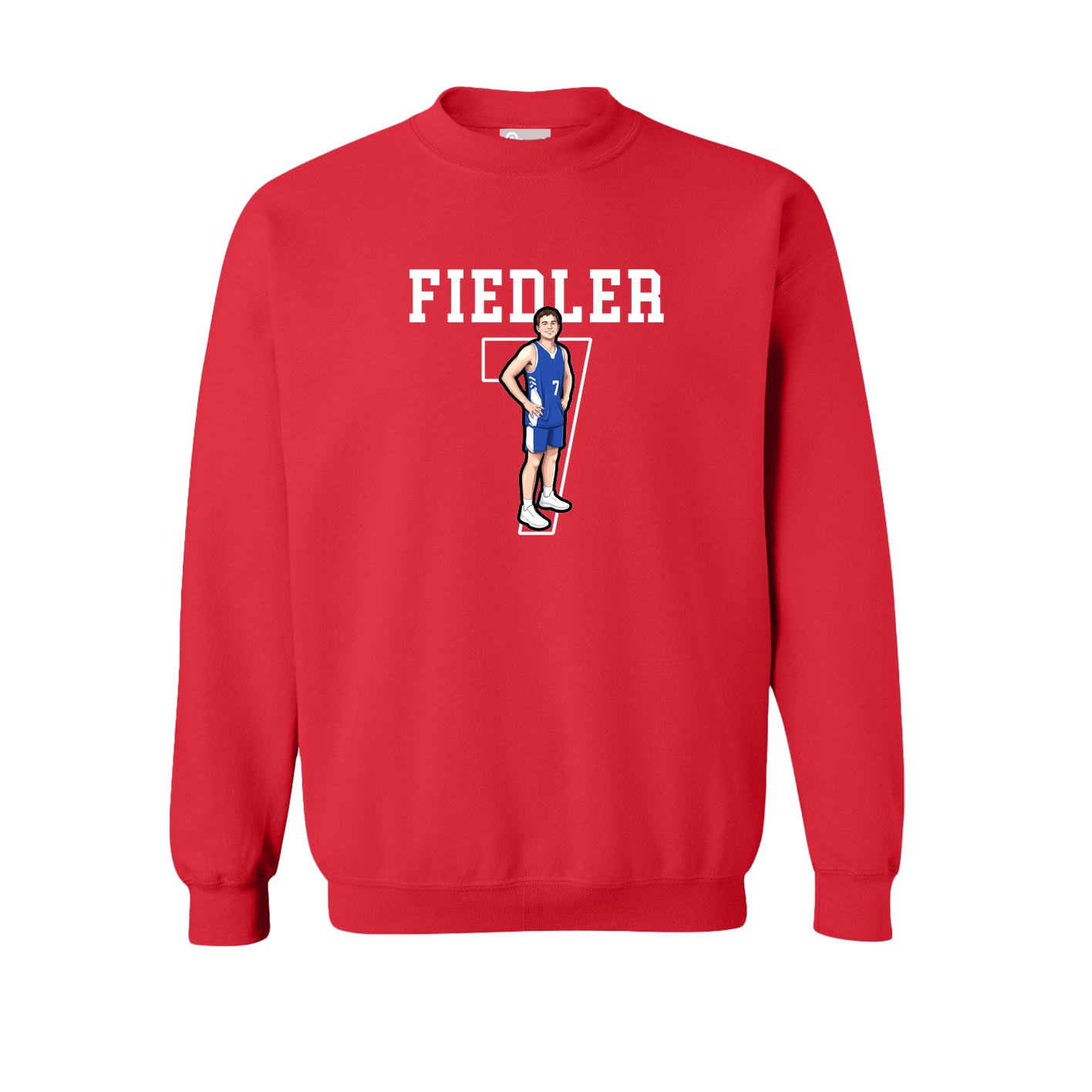 Fleece Crew — Shirsey in Red