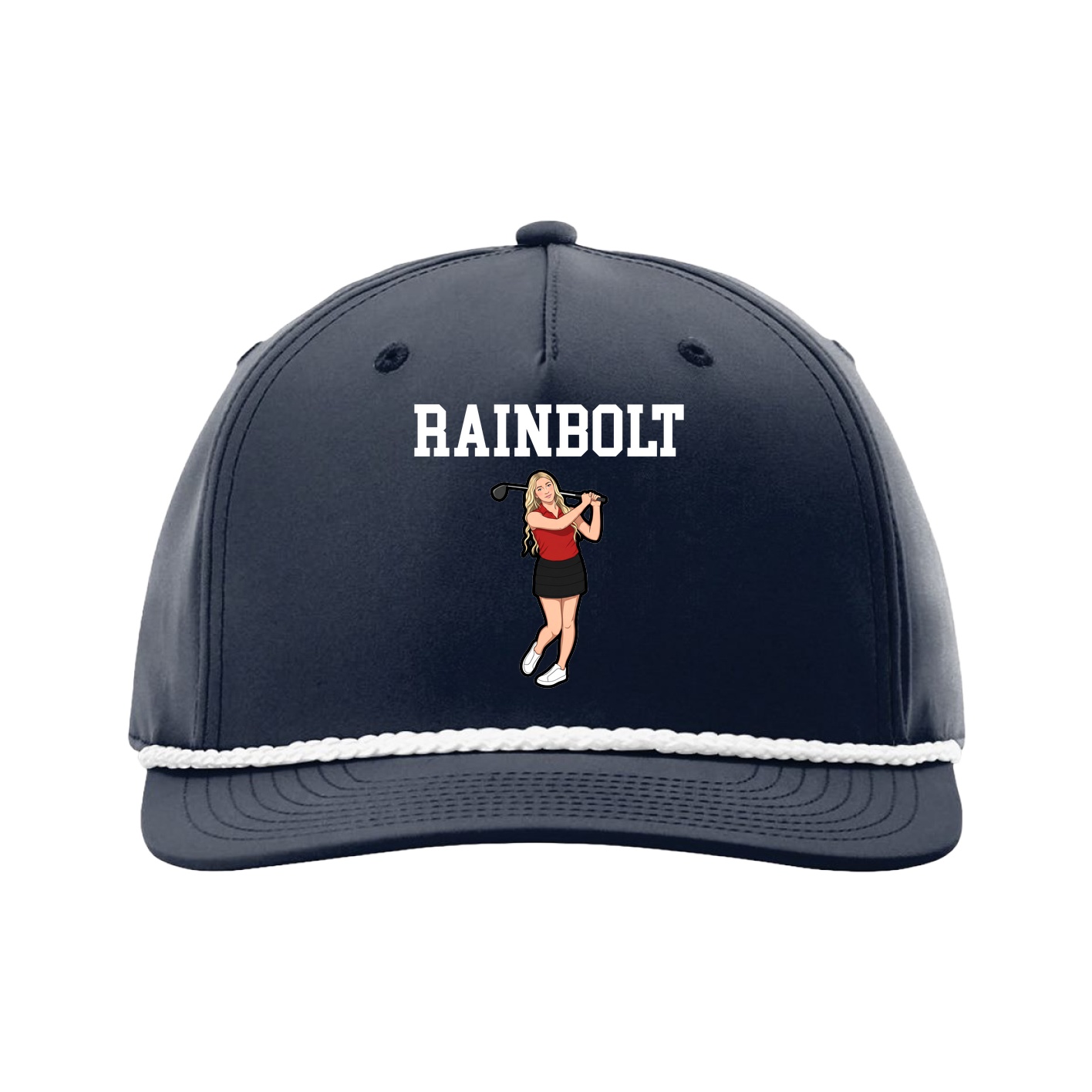 Five-Panel Classic Rope Cap — Shirsey in Navy