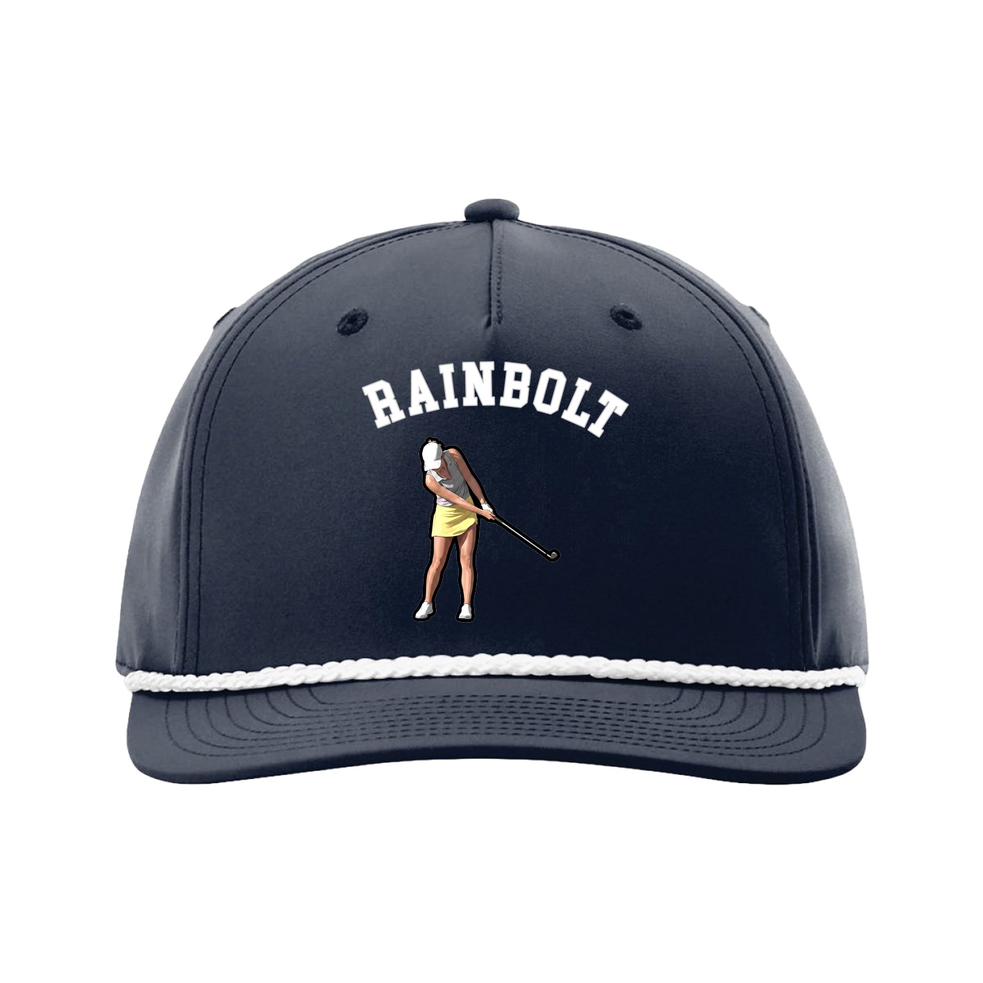 Five-Panel Classic Rope Cap — Shirsey Arch in Navy