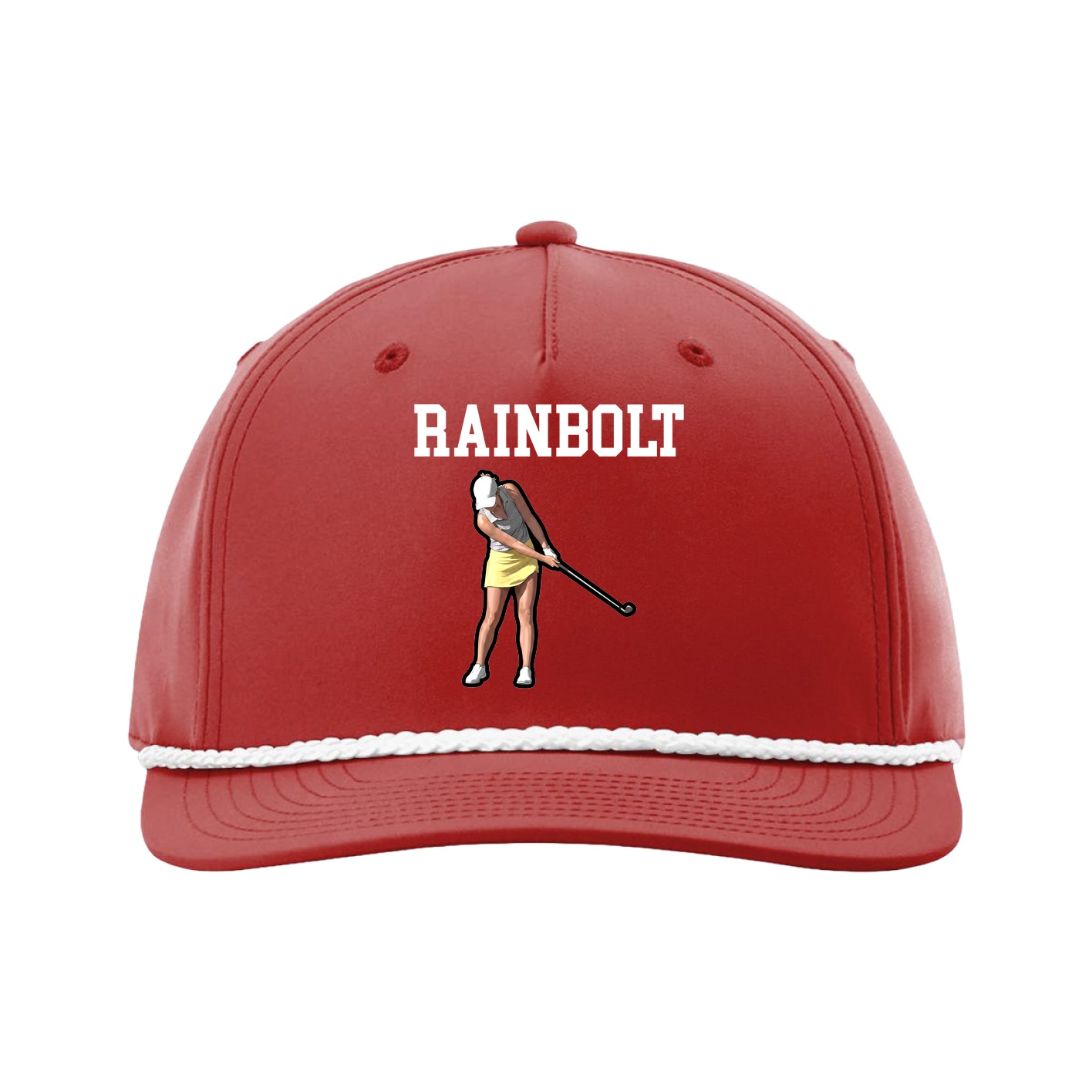 Five-Panel Classic Rope Cap — Shirsey in Red