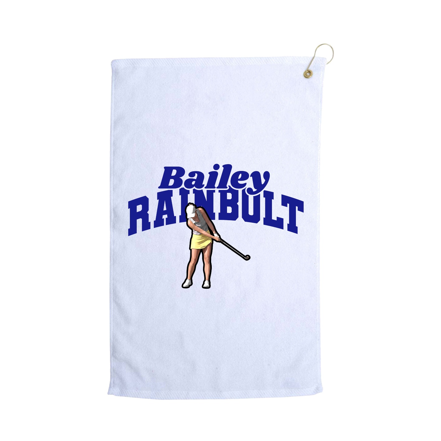Golf Towel — Signature Arch in White