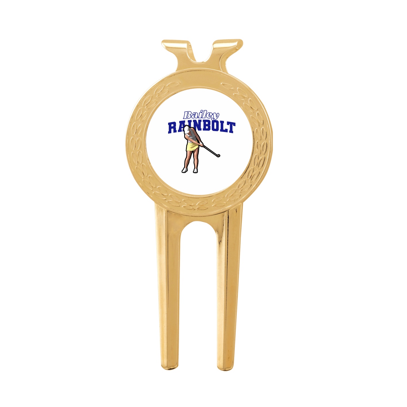 Divot Tool with Ball Marker — Name Arch in Classic
