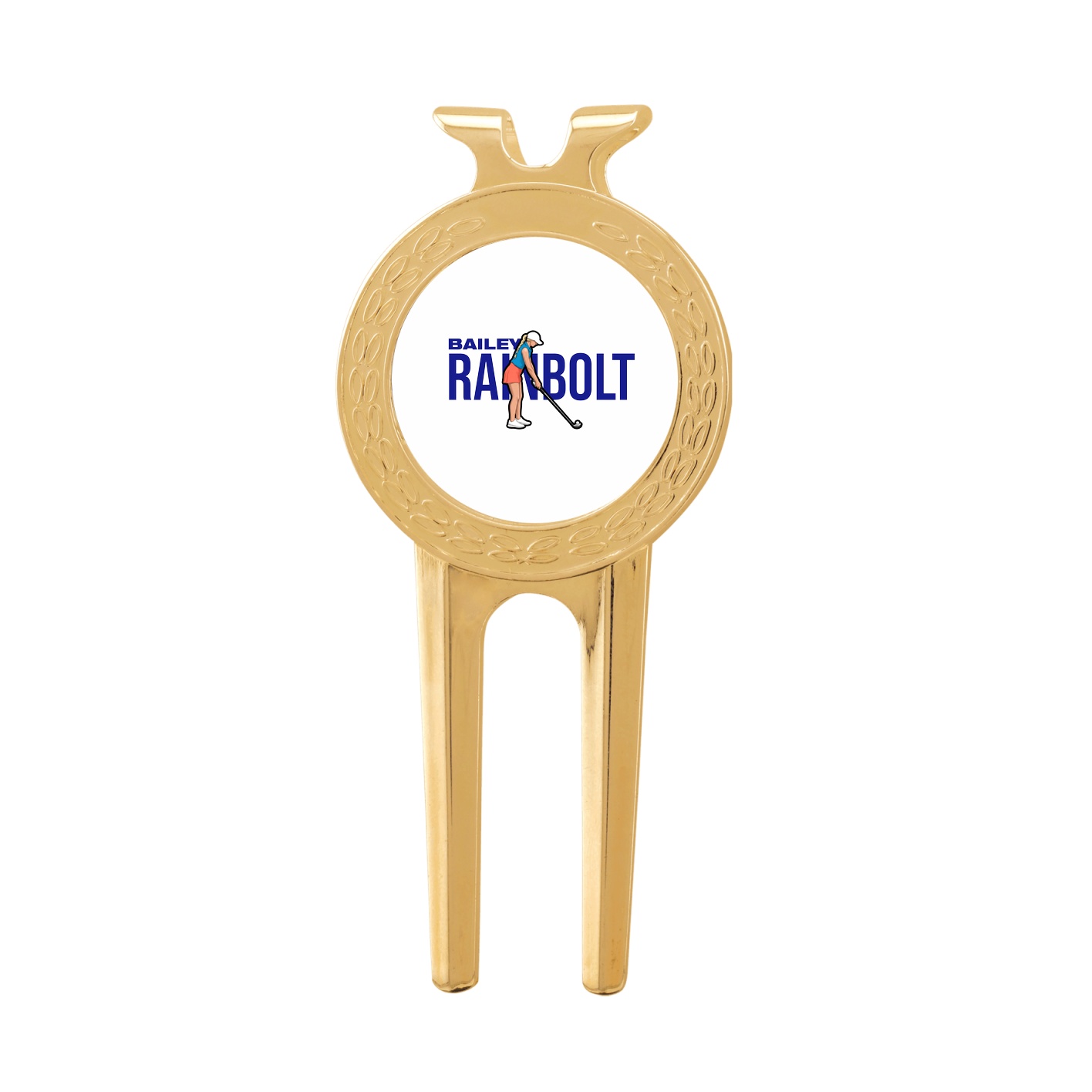Divot Tool with Ball Marker — Player Name in Classic