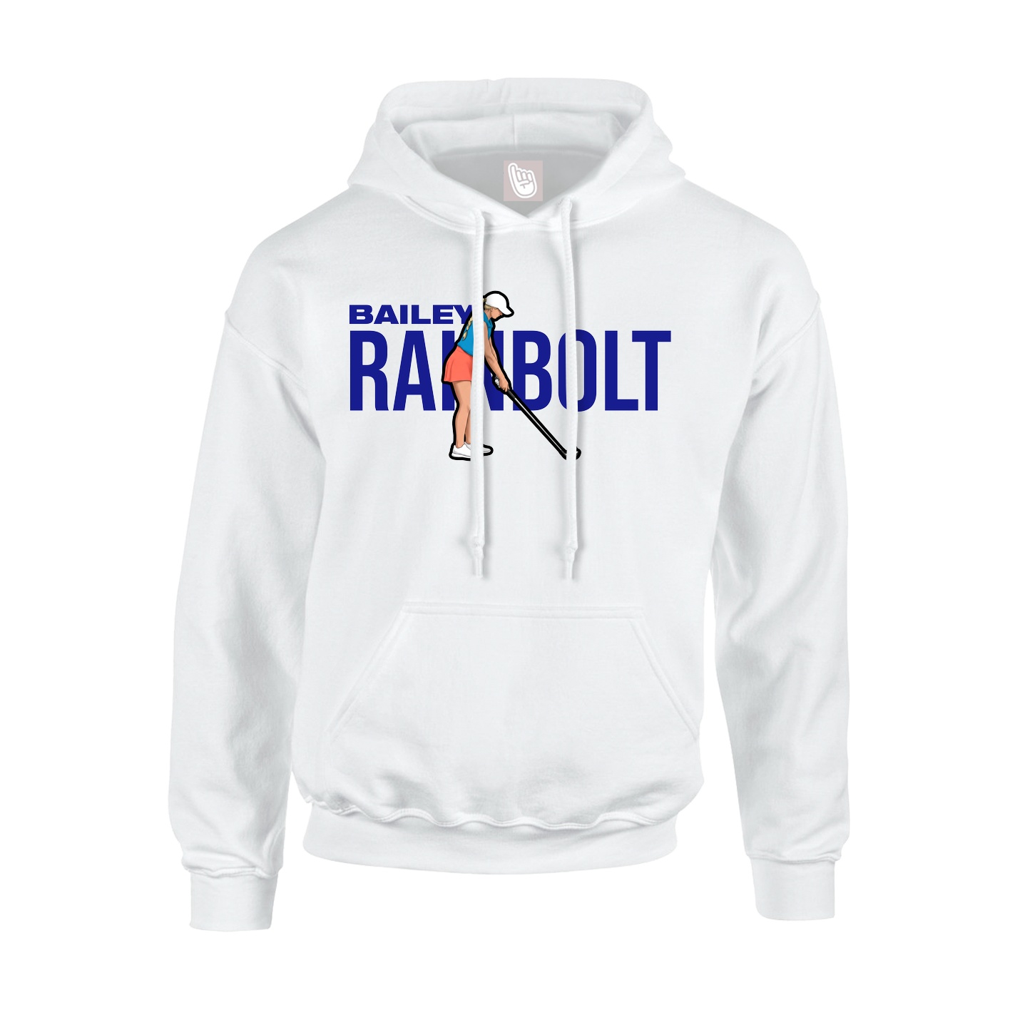 Youth Hoodie — Player Name in White