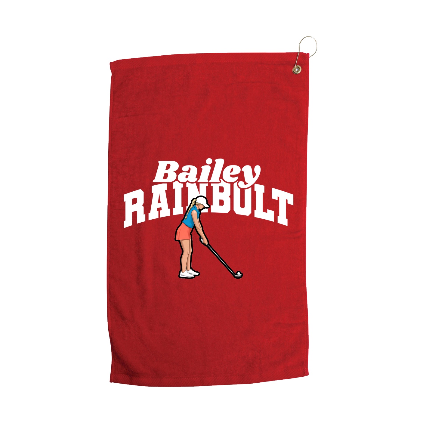Golf Towel — Signature Arch in Red
