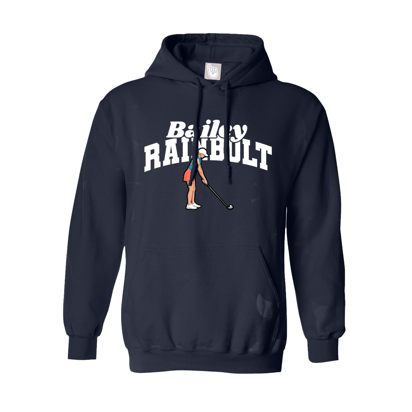 Youth Hoodie — Signature Arch in Navy