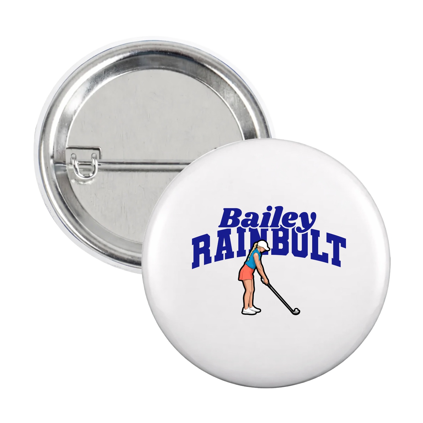 Game Day Button — Signature Arch in White