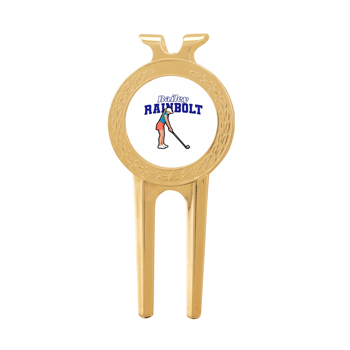 Divot Tool with Ball Marker — Name Arch in Classic