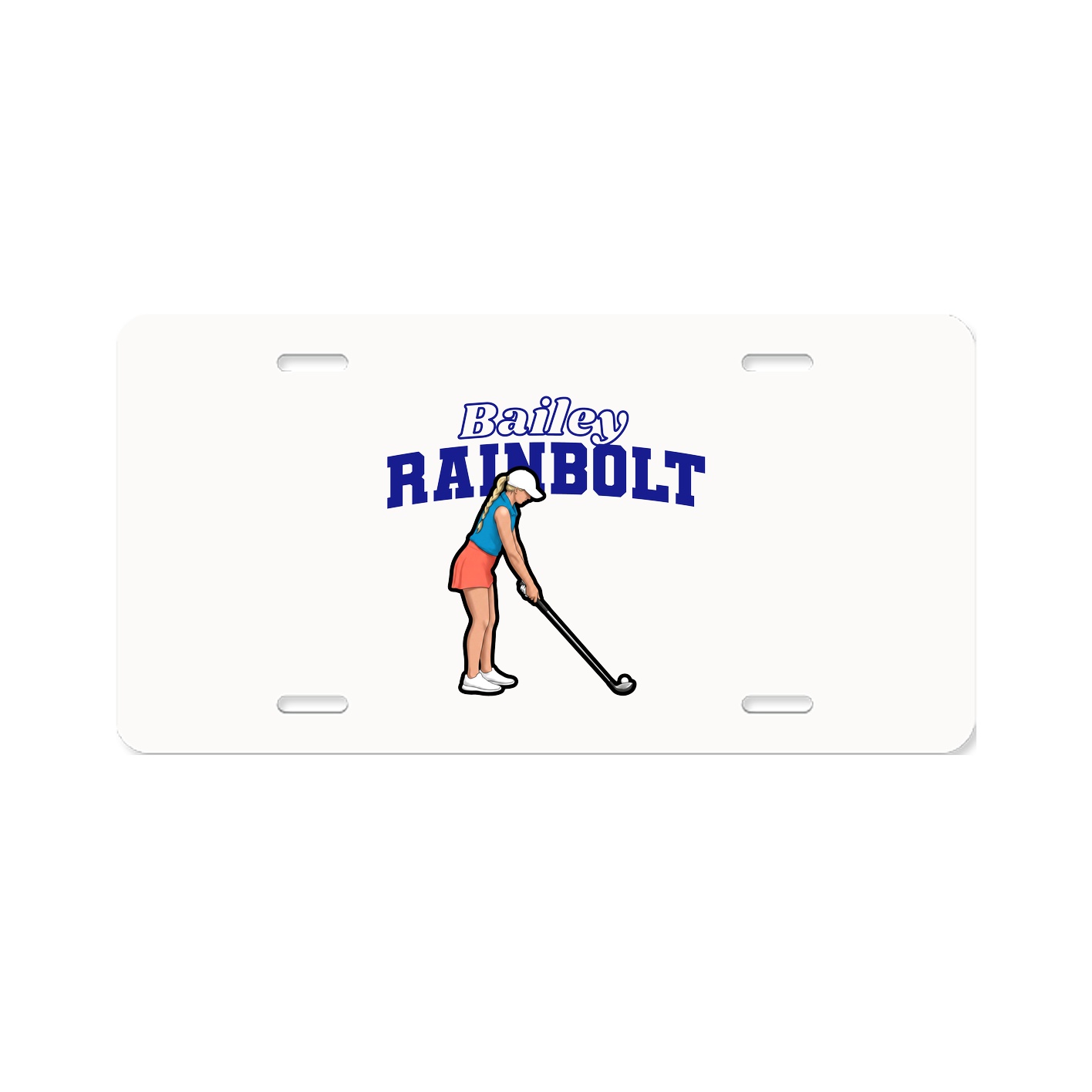License Plate — Name Arch in Classic