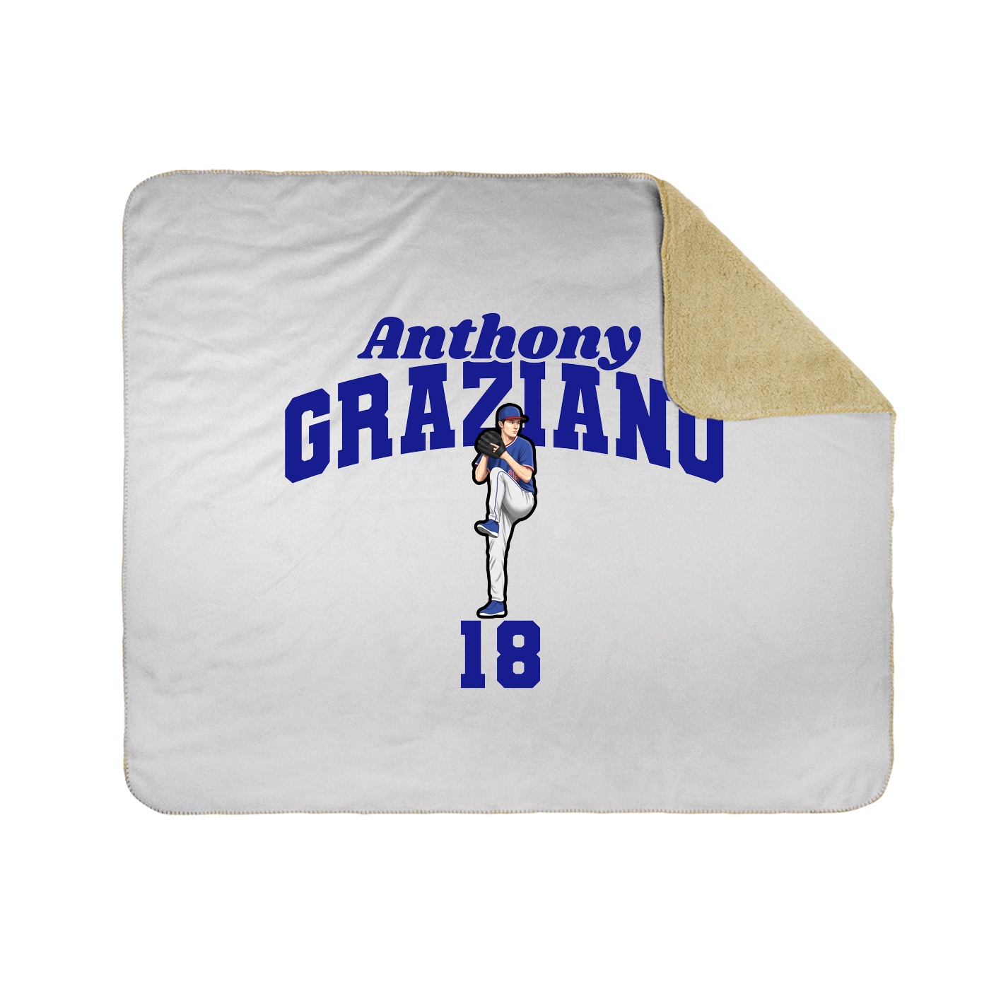 Throw Blanket — Signature Arch in White