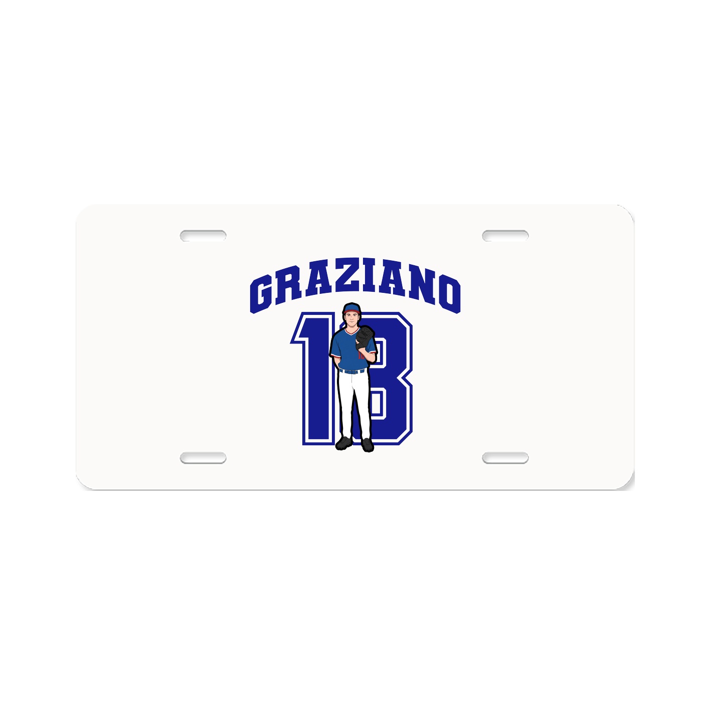 License Plate — Number in Classic