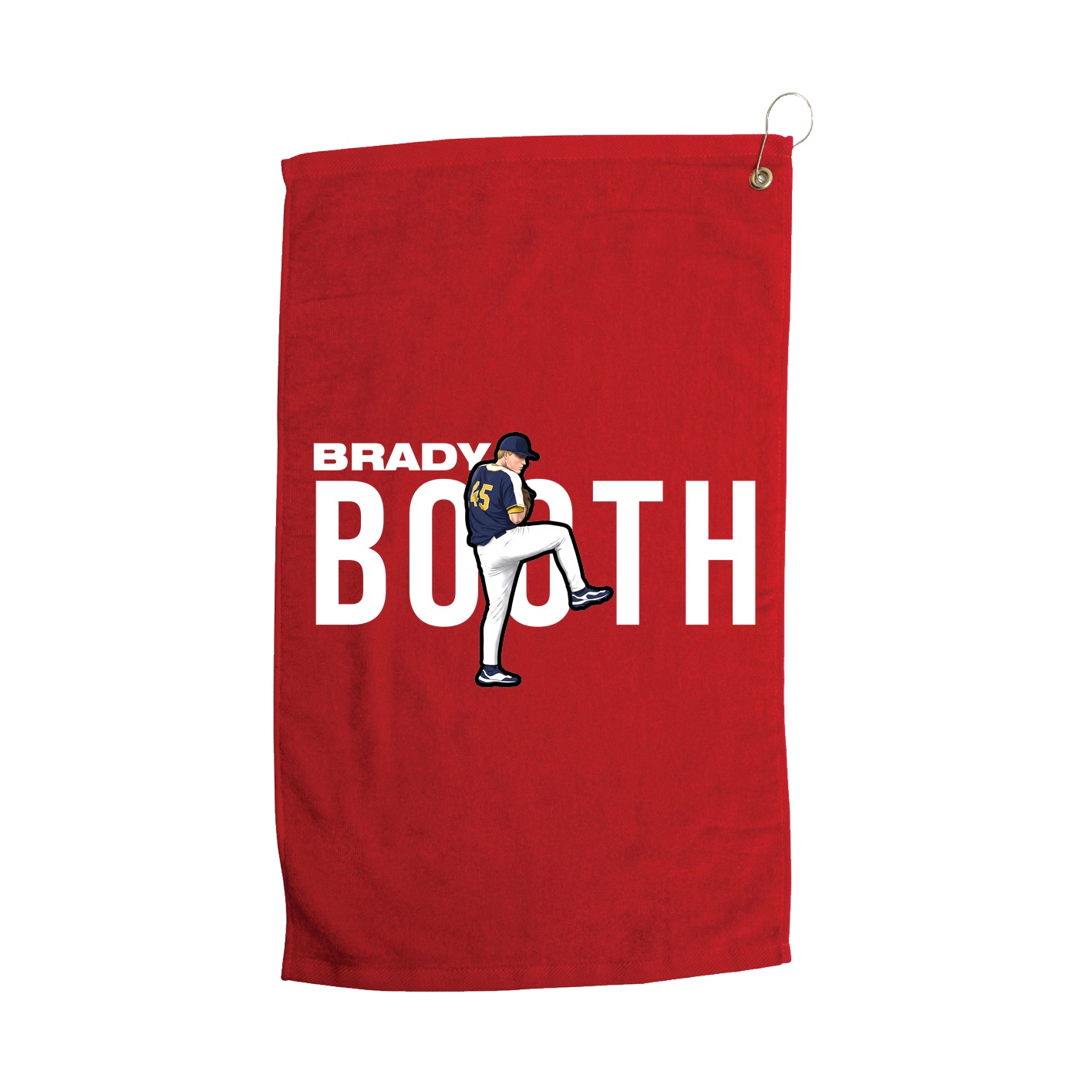 Golf Towel — Player Name in Red