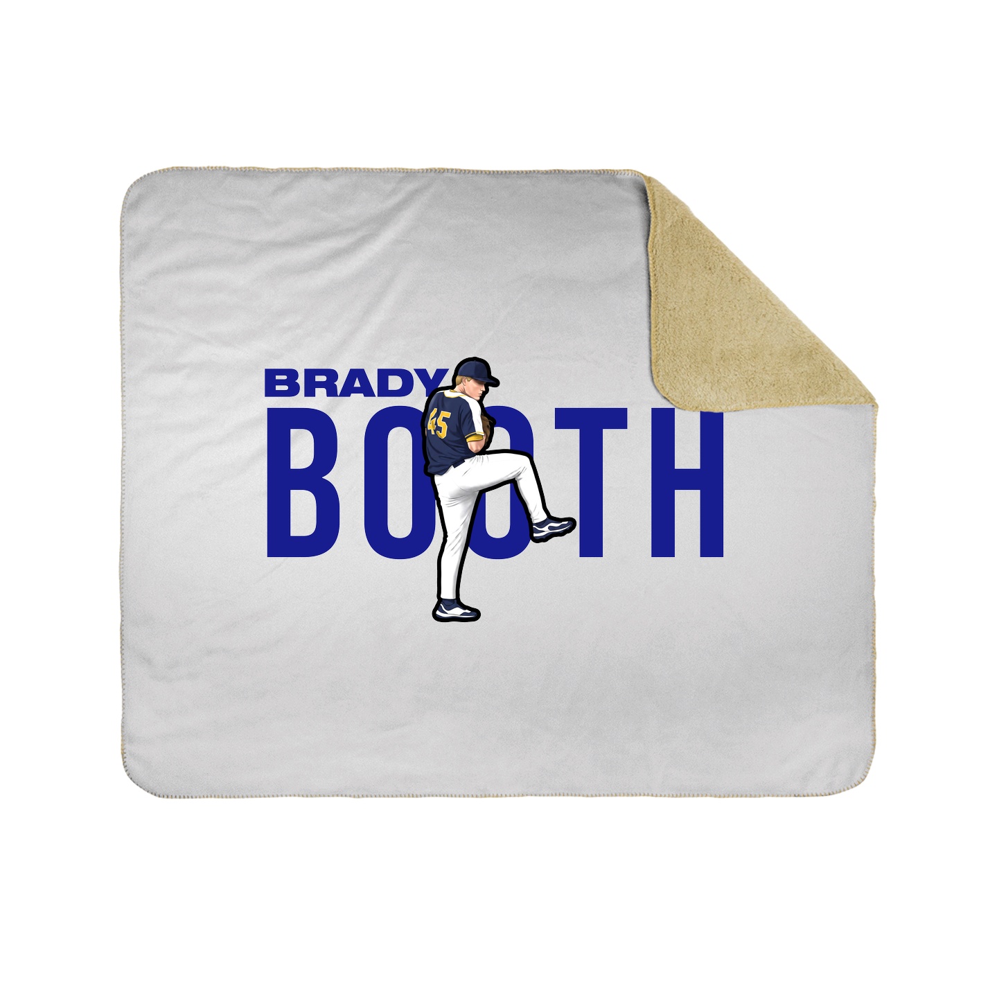 Throw Blanket — Player Name in White