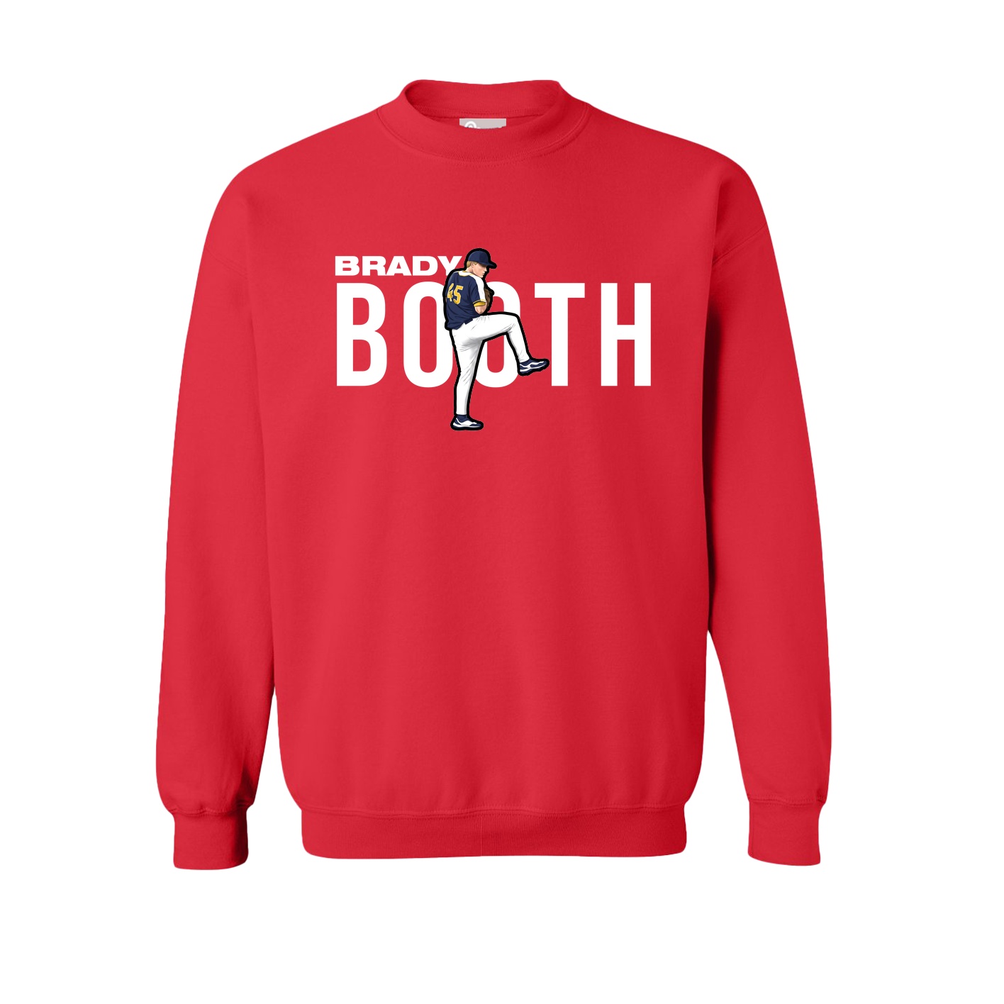 Fleece Crew — Player Name in Red