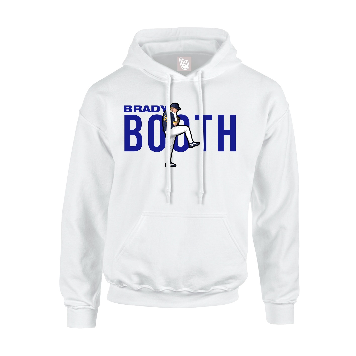 Youth Hoodie — Player Name in White