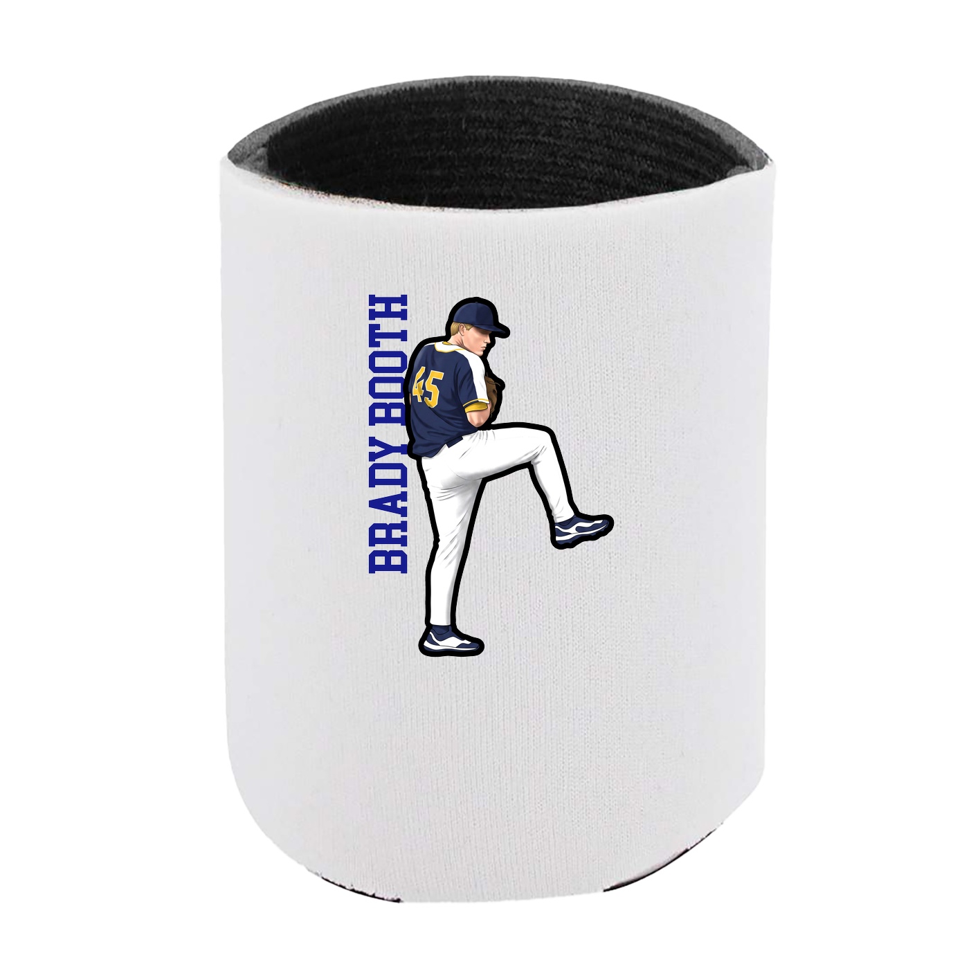Can Holder — Name Vertical in White