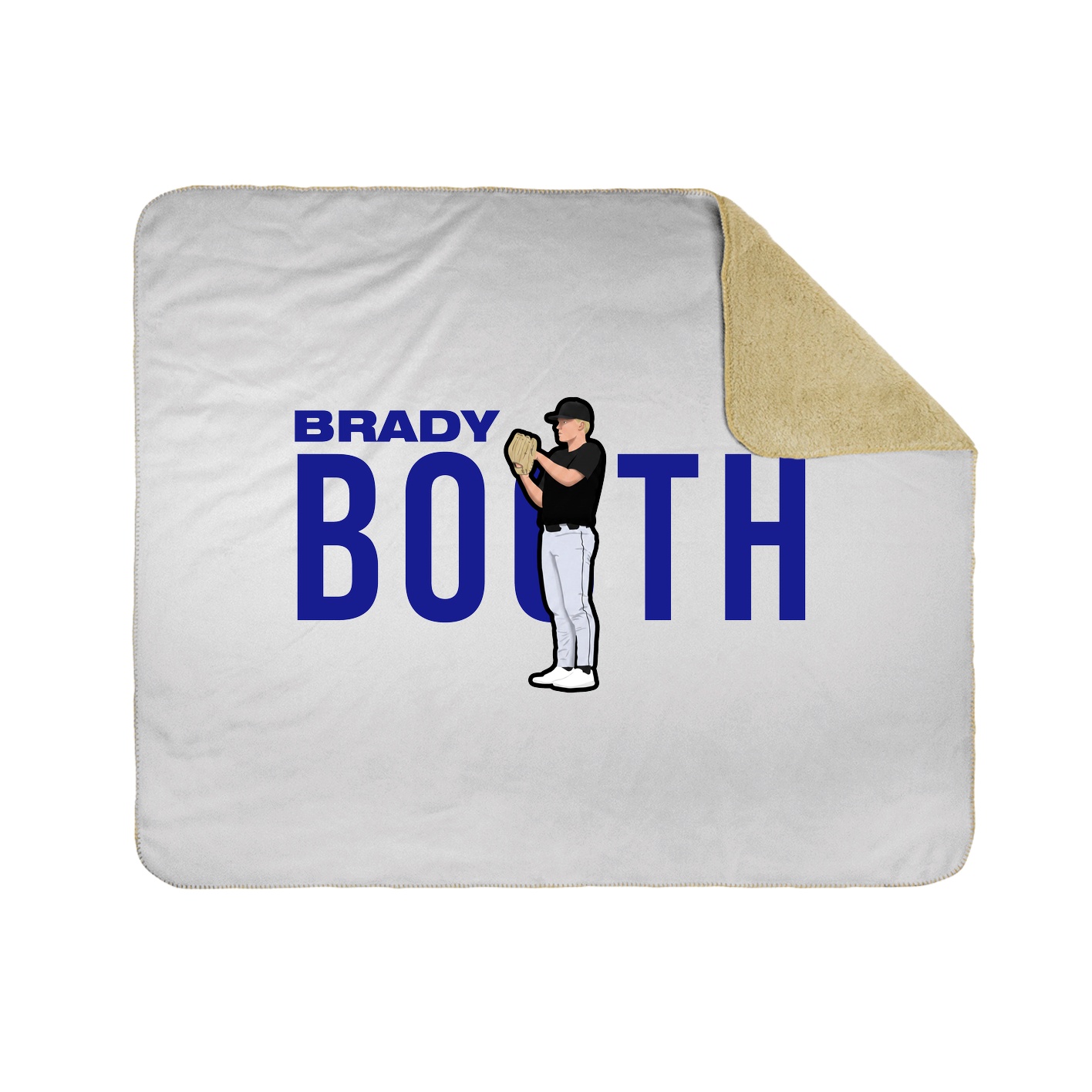 Throw Blanket — Player Name in White