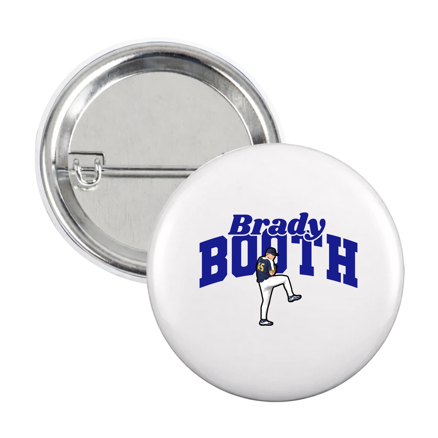 Game Day Button — Signature Arch in White