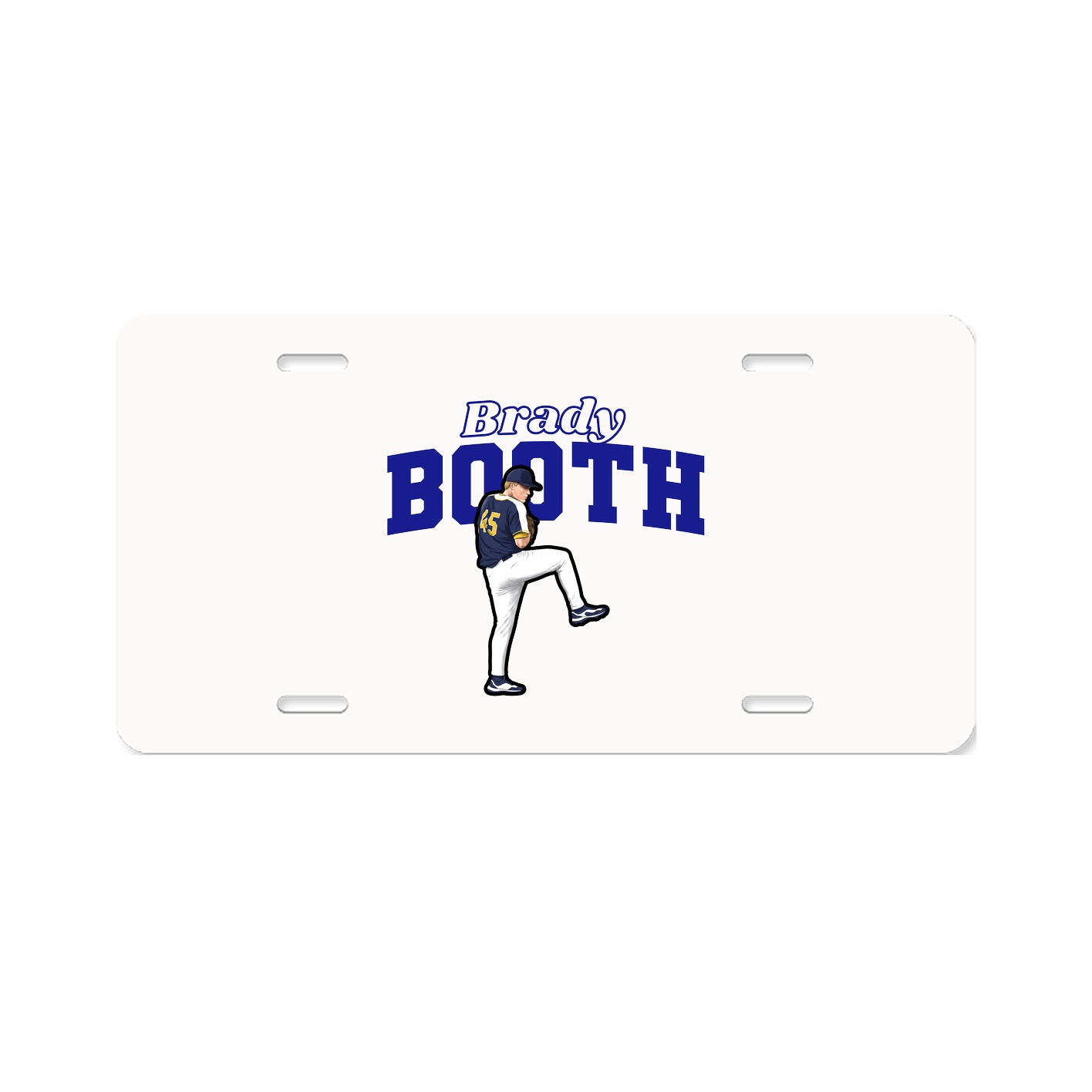 License Plate — Name Arch in Classic