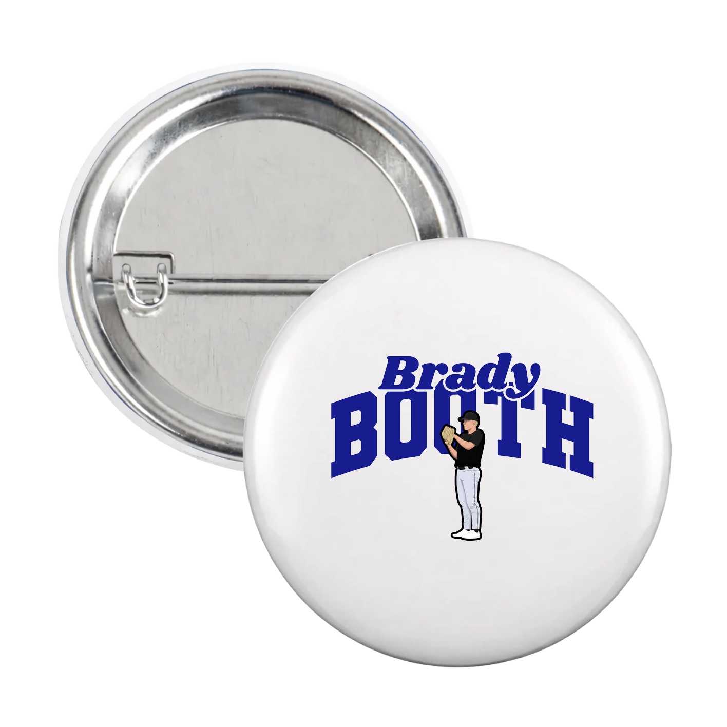 Game Day Button — Signature Arch in White