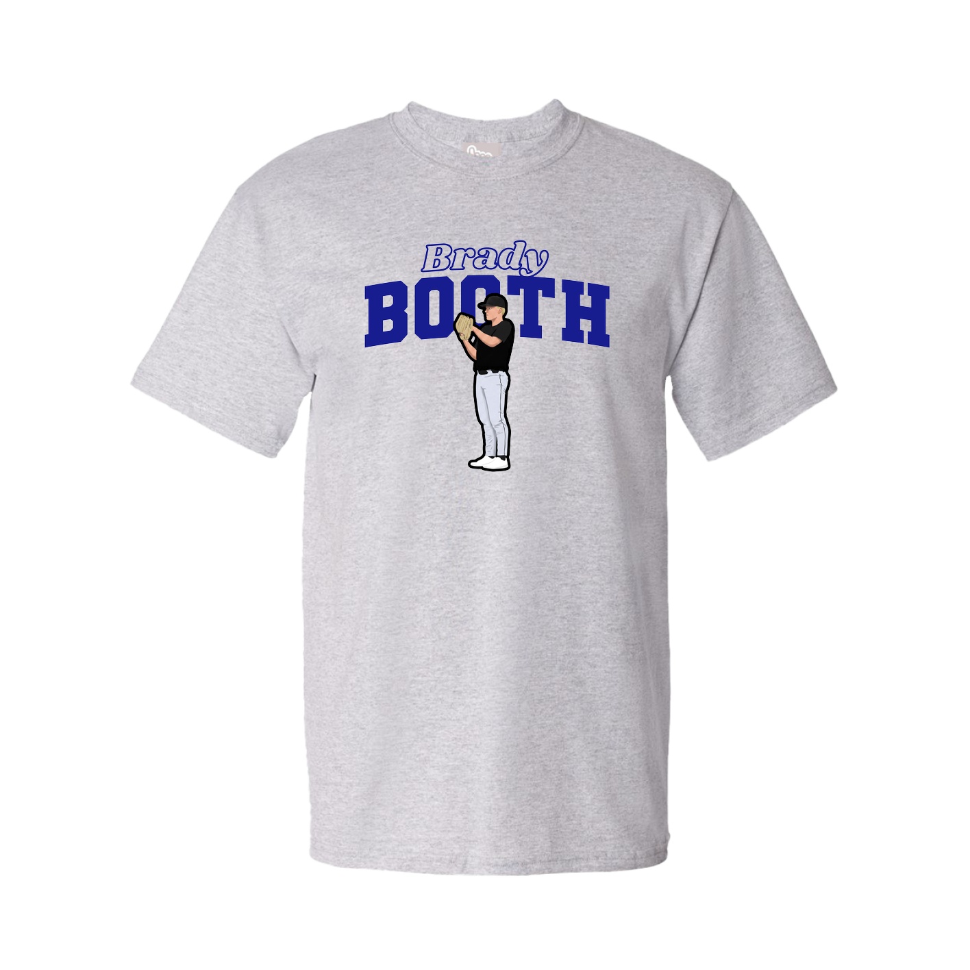 Youth Tee — Name Arch in Grey